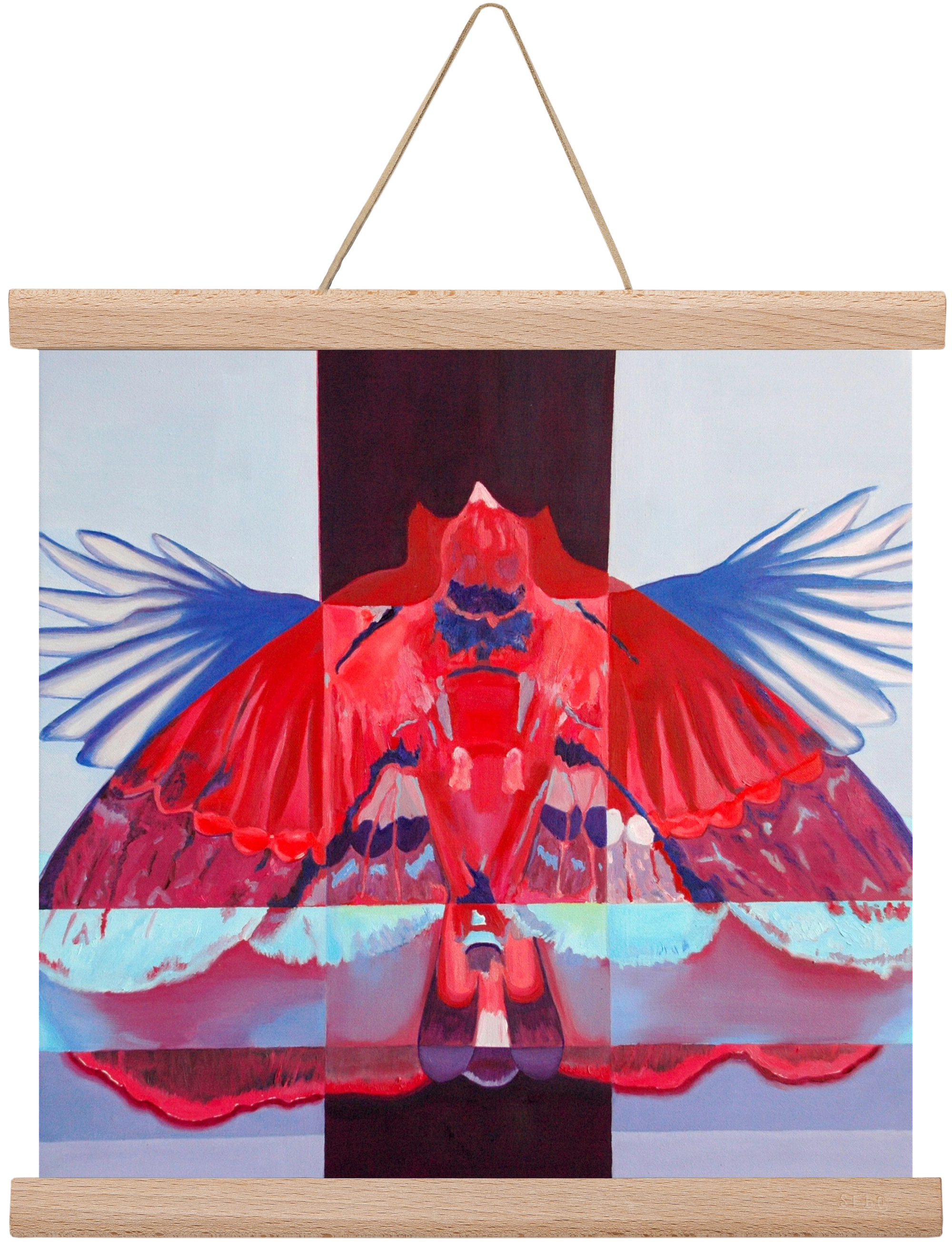 Főnix, 30x30 cm (30x30 cm), Tölgy akasztó