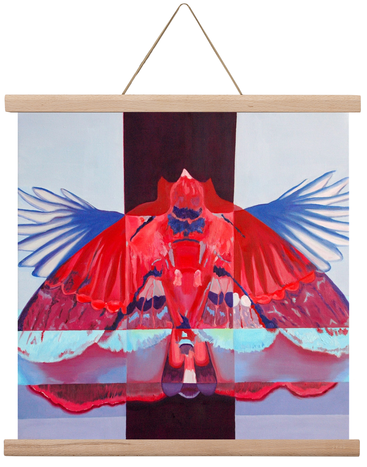 Főnix, 40x40 cm (40x40 cm), Tölgy akasztó