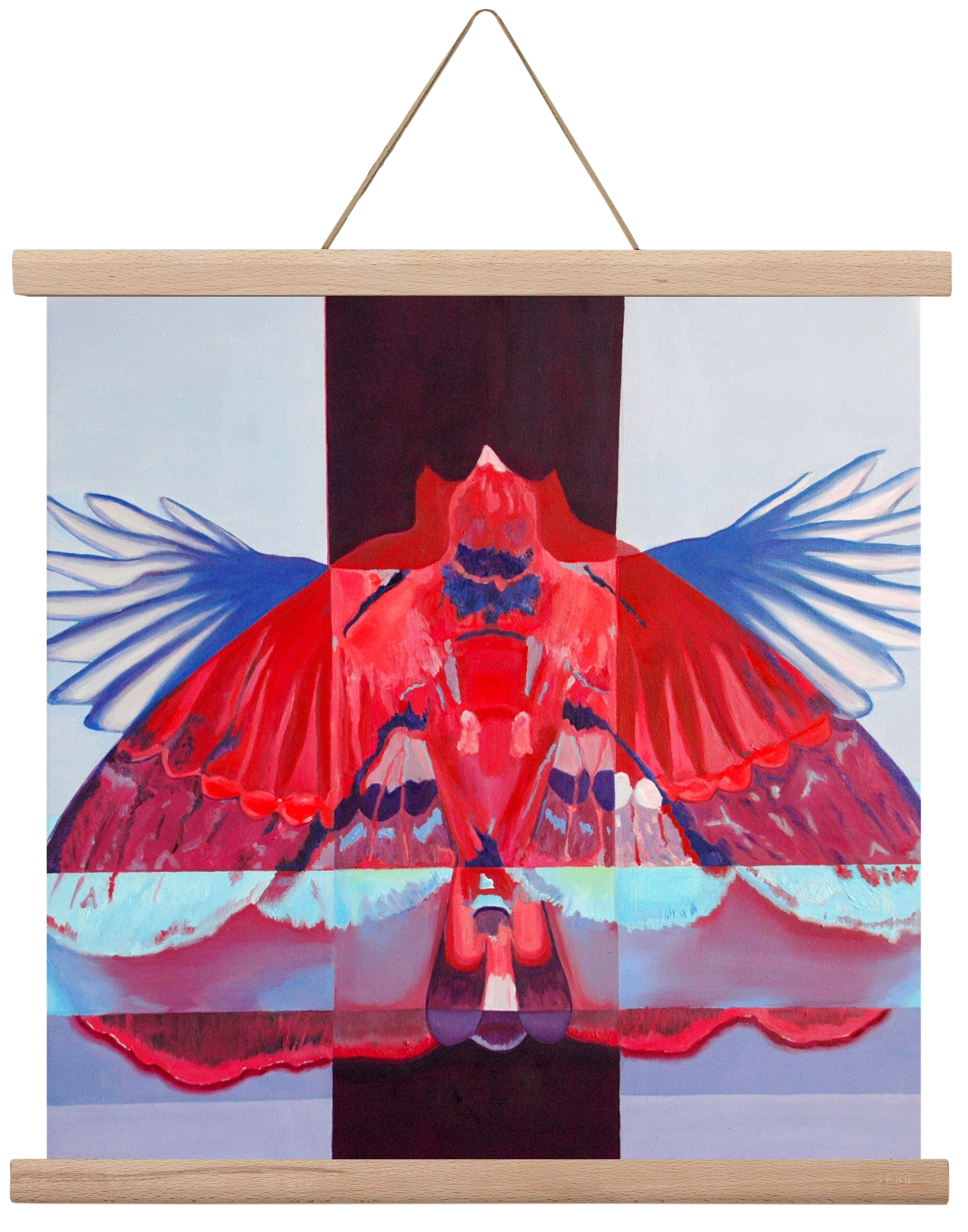 Főnix, 40x40 cm (40x40 cm), Tölgy akasztó