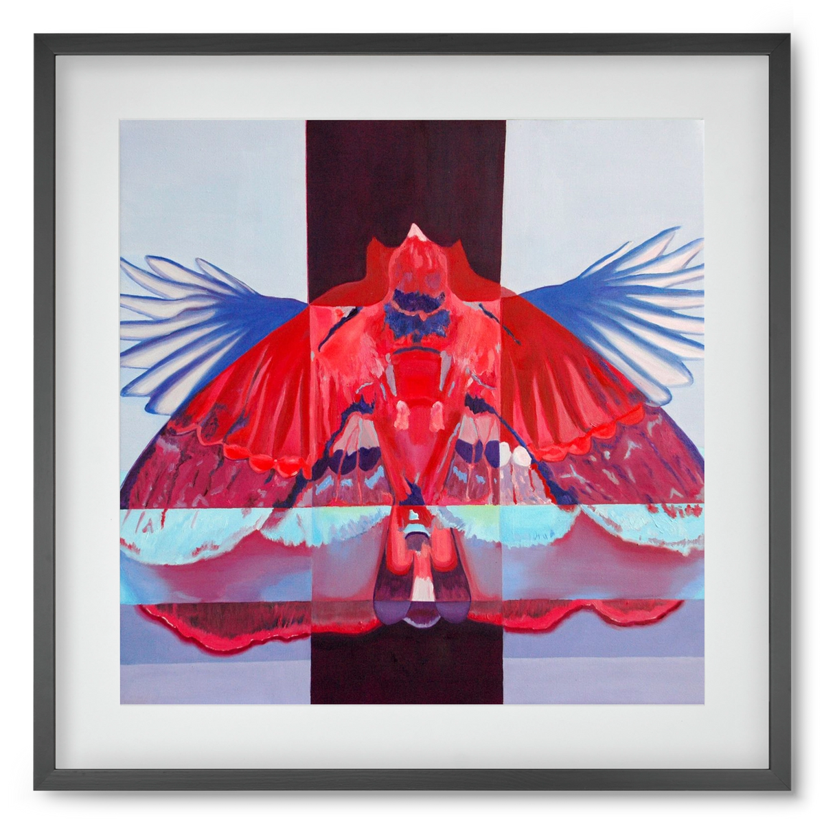 Főnix, 50x50 cm (40x40 cm), Fekete keret, paszpartuval