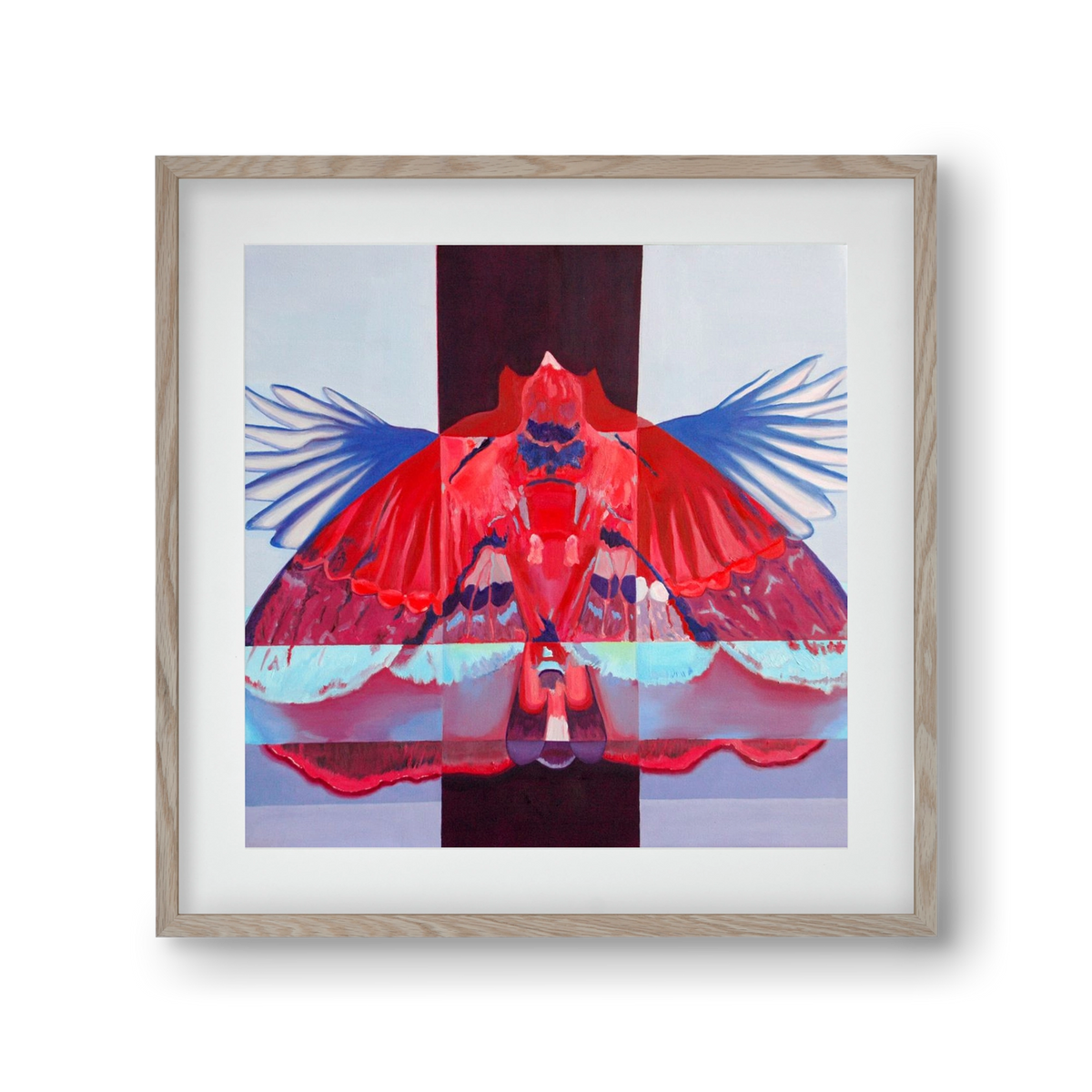 Főnix, 30x30 cm (20x20 cm), Tölgy keret, paszpartuval