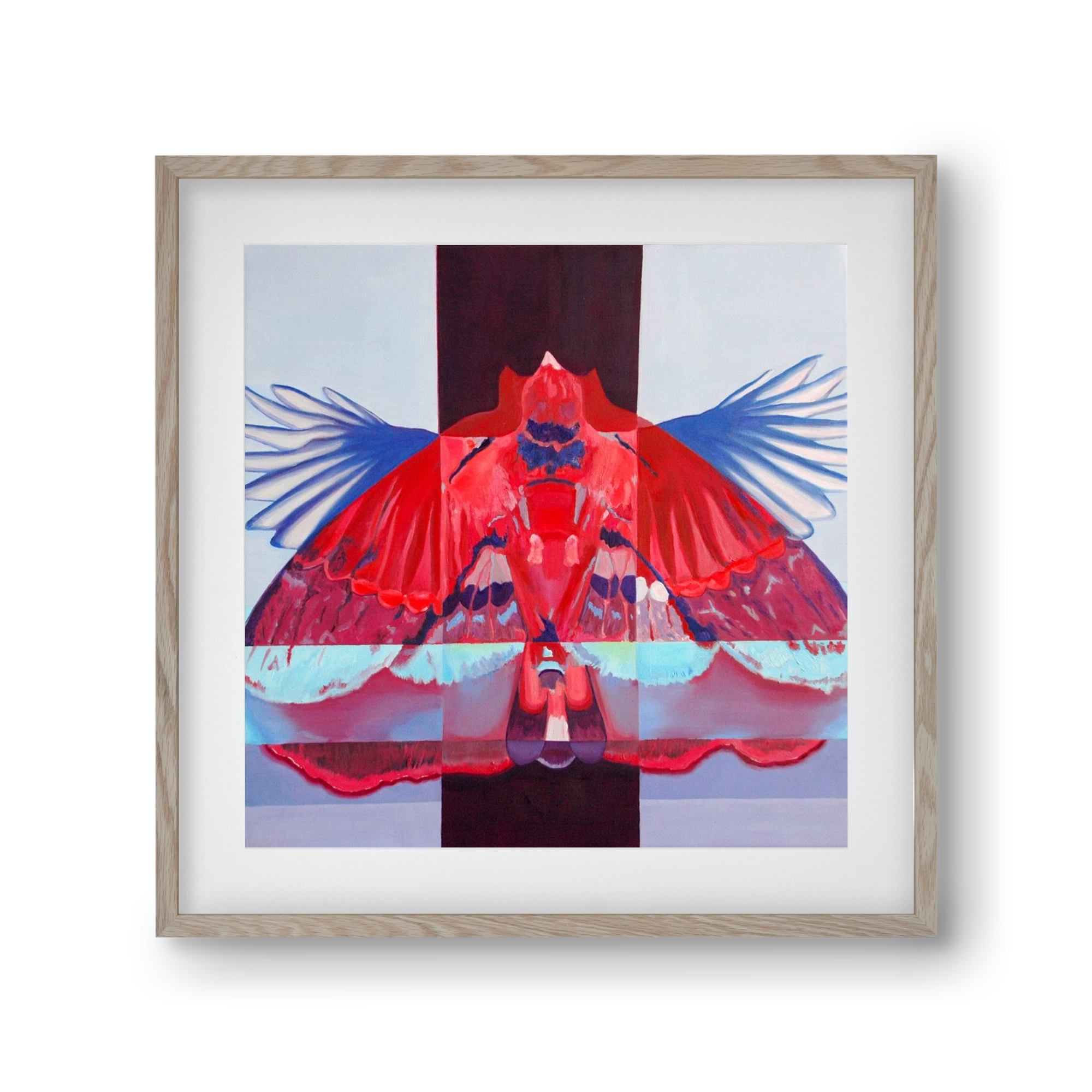 Főnix, 30x30 cm (20x20 cm), Tölgy keret, paszpartuval