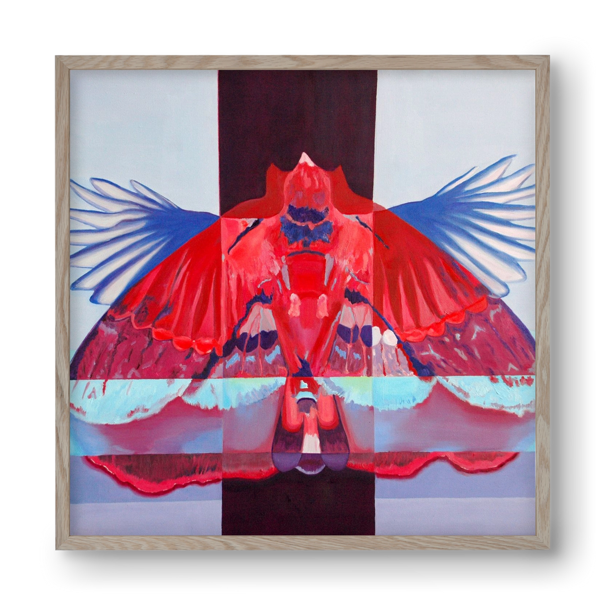 Főnix, 40x40 cm (40x40 cm), Tölgy keret