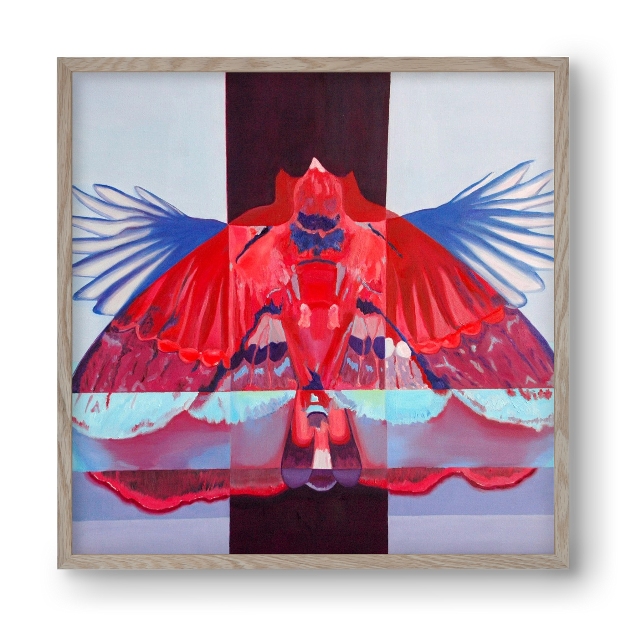 Főnix, 40x40 cm (40x40 cm), Tölgy keret