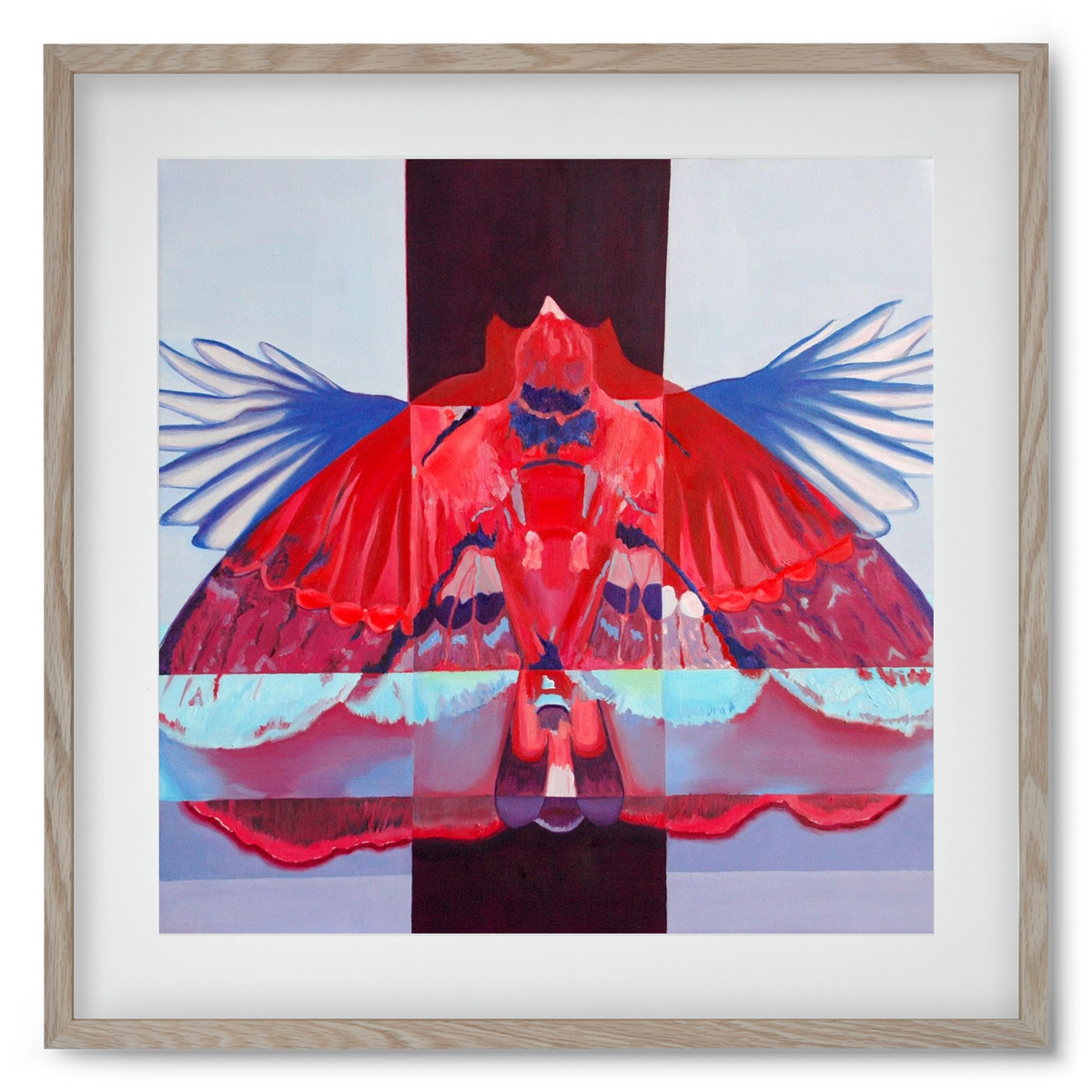 Főnix, 50x50 cm (40x40 cm), Tölgy keret, paszpartuval