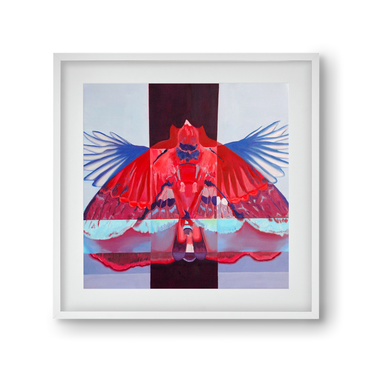 Főnix, 30x30 cm (20x20 cm), Fehér keret, paszpartuval