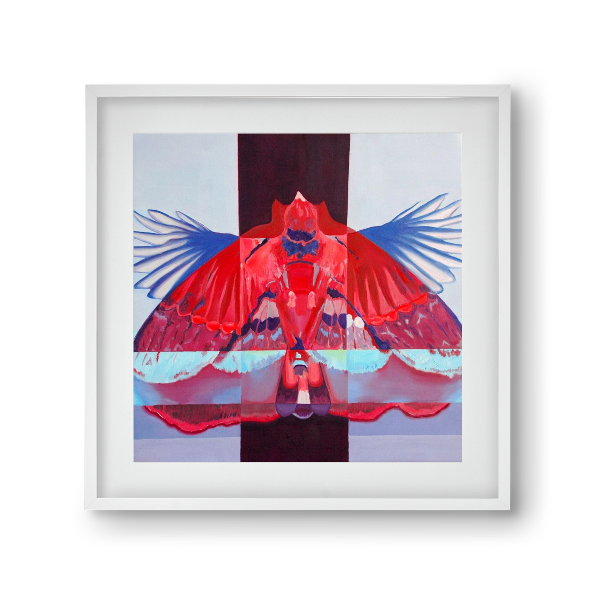 Főnix, 30x30 cm (20x20 cm), Fehér keret, paszpartuval