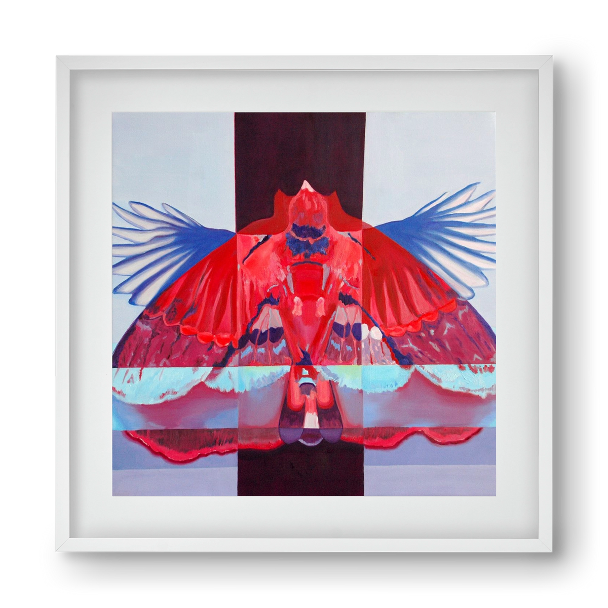 Főnix, 40x40 cm (30x30 cm), Fehér keret, paszpartuval