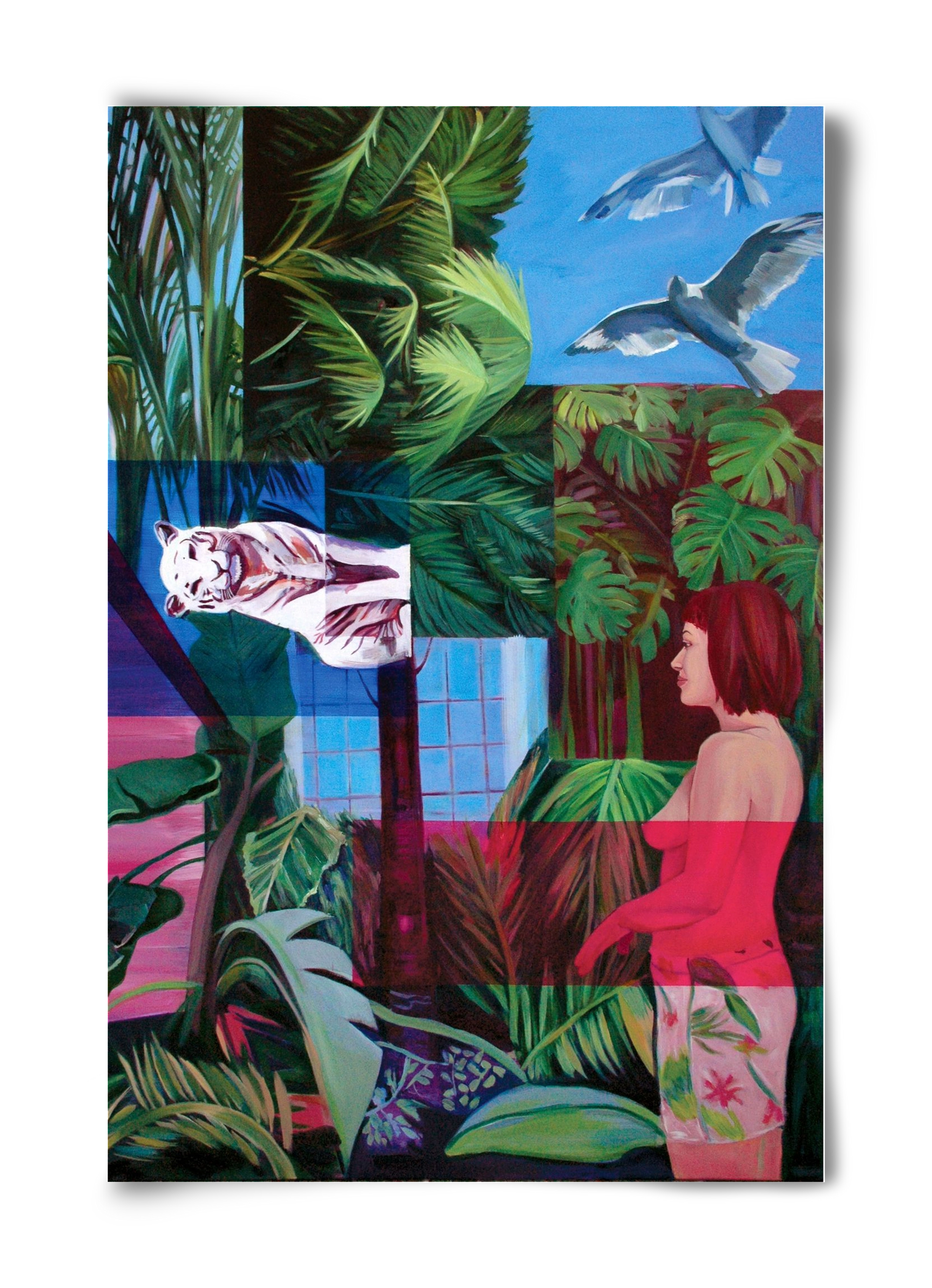 Jungel nő, 40x60 cm, Keret nélkül