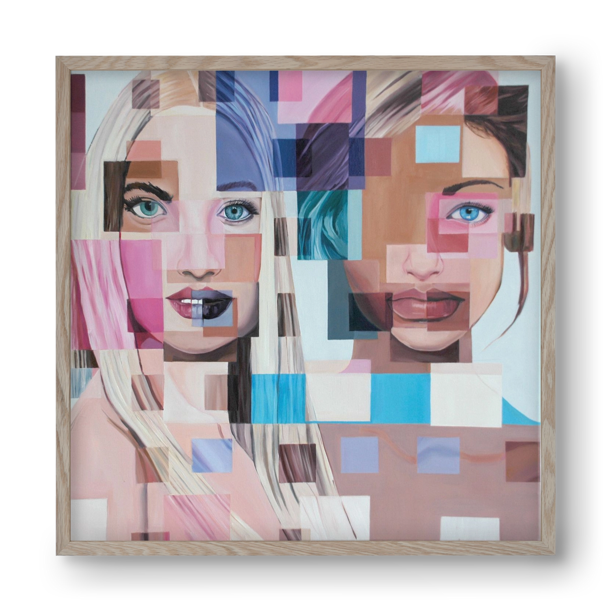 Jövő, 40x40 cm (40x40 cm), Tölgy keret