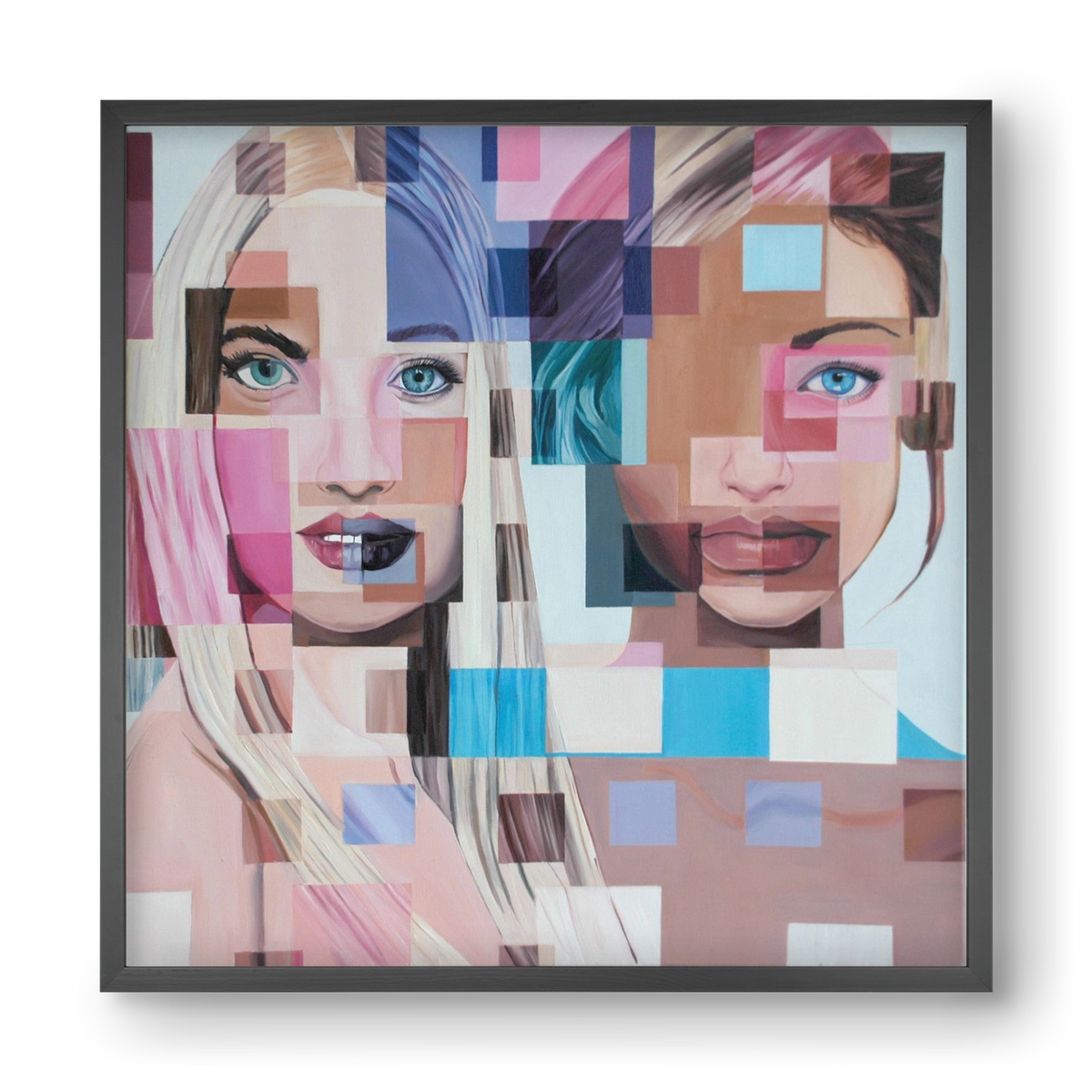 Jövő, 40x40 cm (40x40 cm), Fekete keret