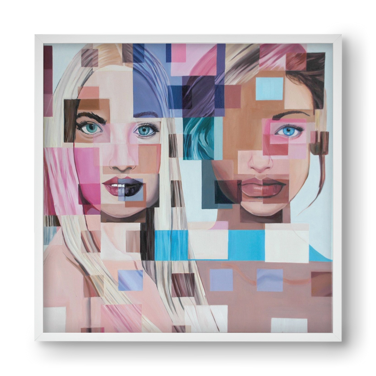 Jövő, 40x40 cm (40x40 cm), Fehér keret