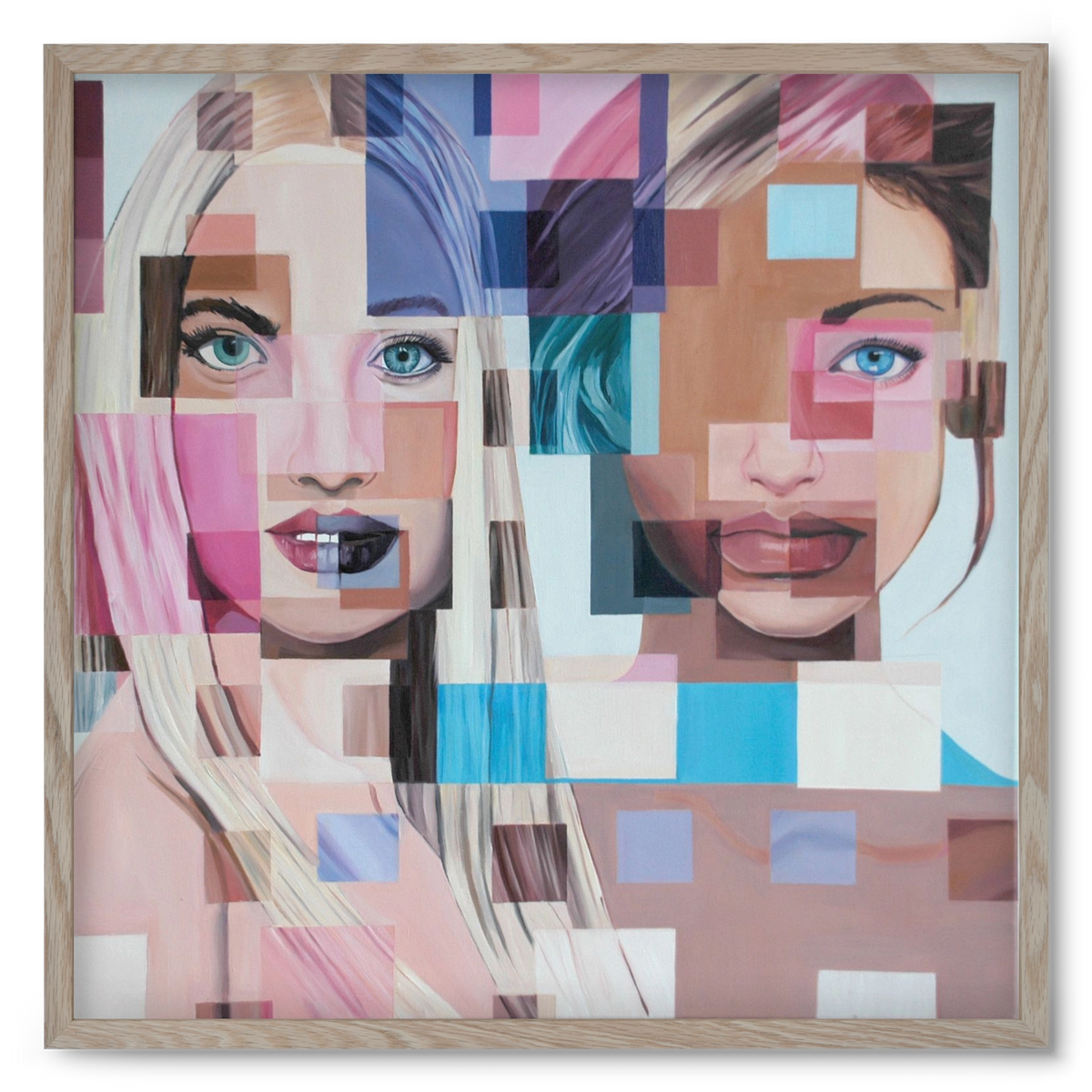 Jövő, 50x50 cm (50x50 cm), Tölgy keret