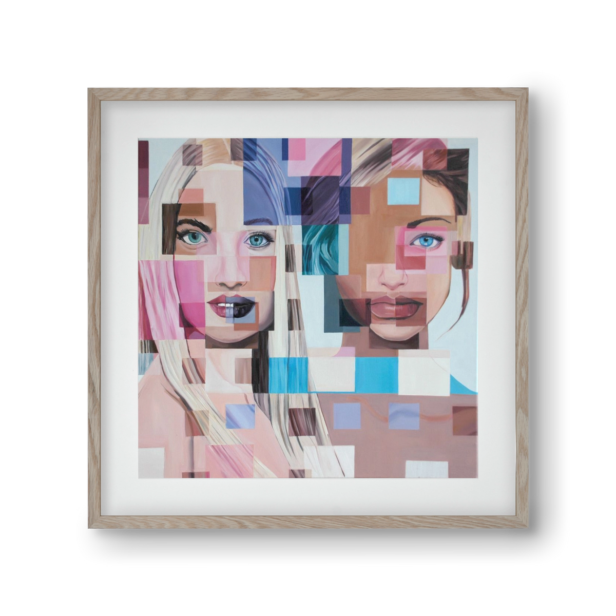 Jövő, 30x30 cm (20x20 cm), Tölgy keret, paszpartuval