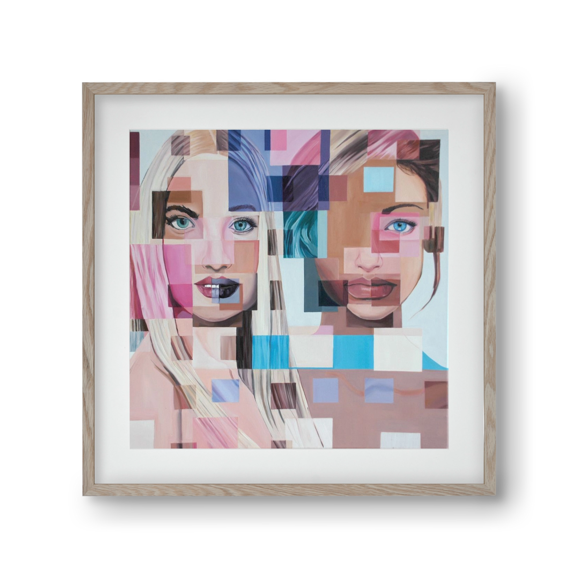 Jövő, 30x30 cm (20x20 cm), Tölgy keret, paszpartuval