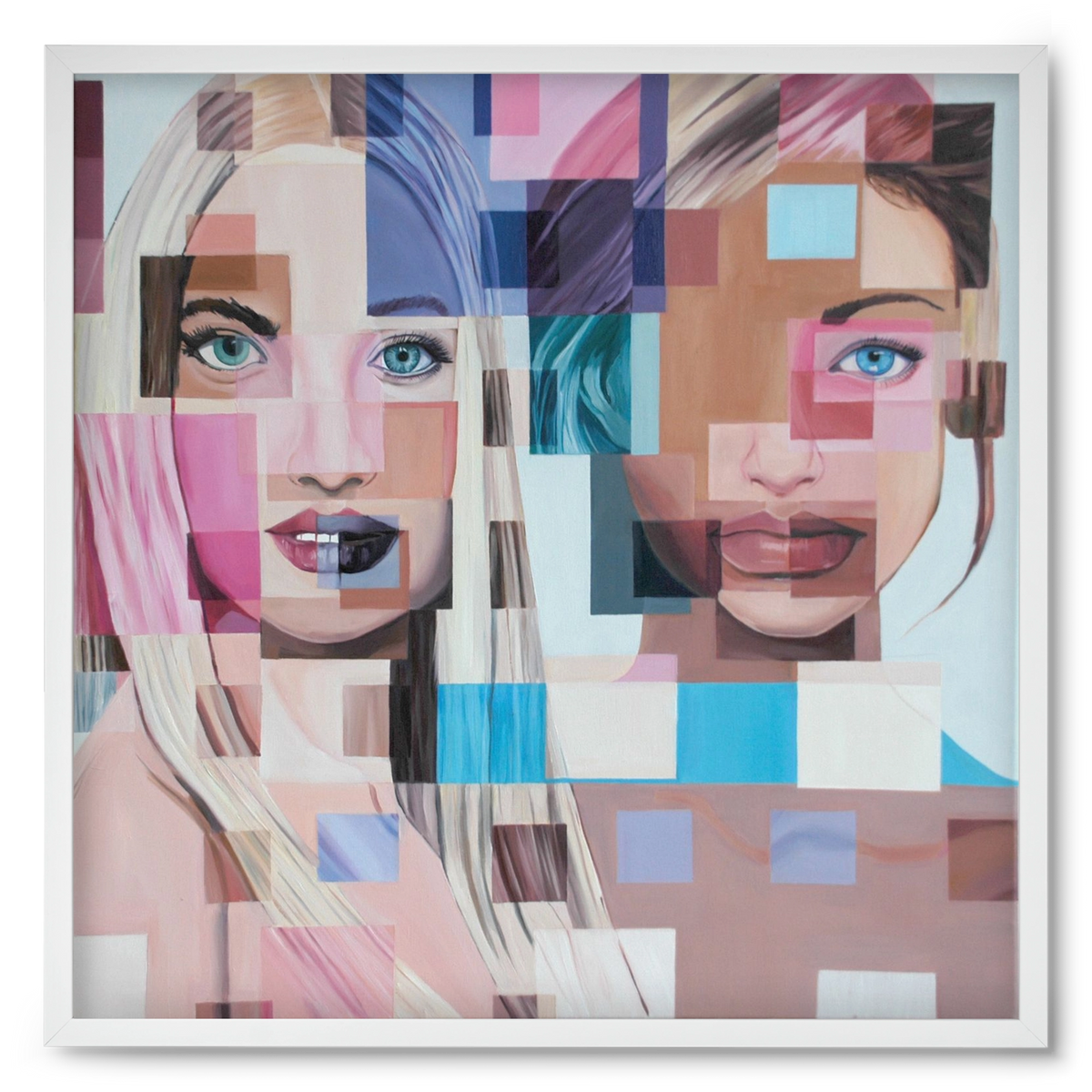 Jövő, 50x50 cm (50x50 cm), Fehér keret