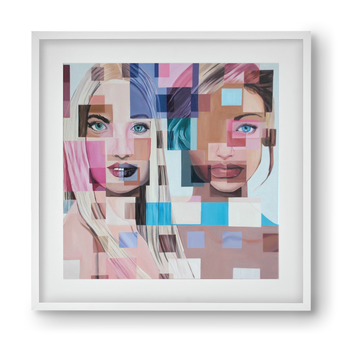 Jövő, 40x40 cm (30x30 cm), Fehér keret, paszpartuval