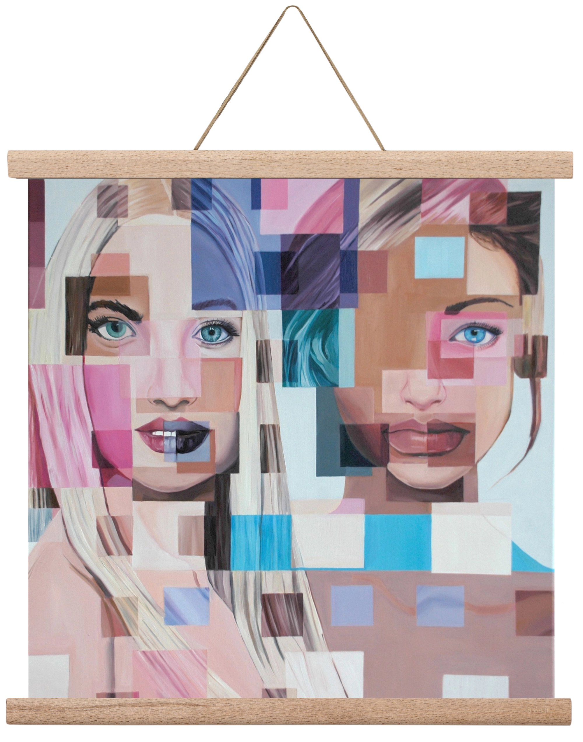 Jövő, 40x40 cm (40x40 cm), Tölgy akasztó