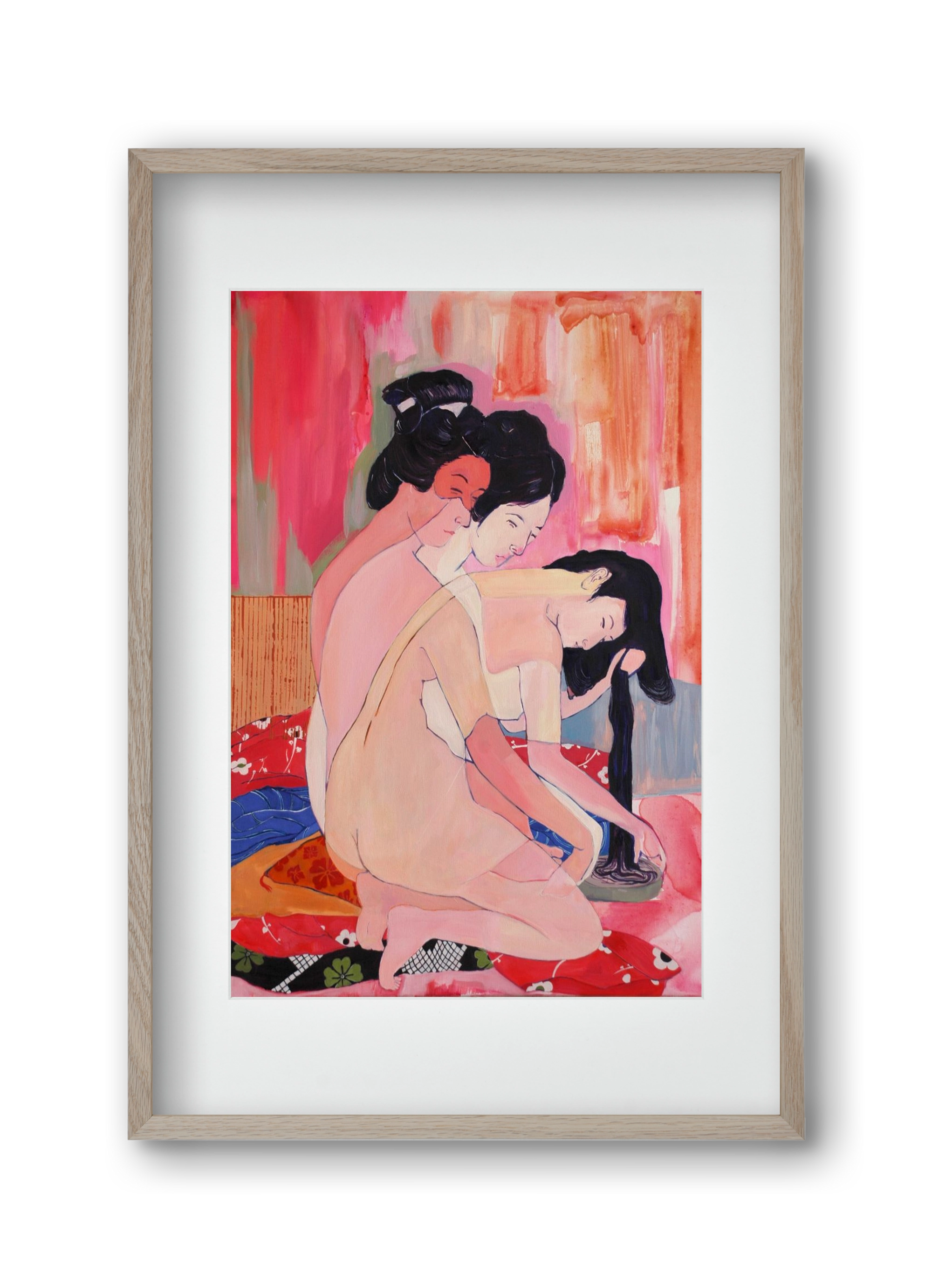 Gésa, 30x45 cm (20x30 cm), Tölgy keret, paszpartuval