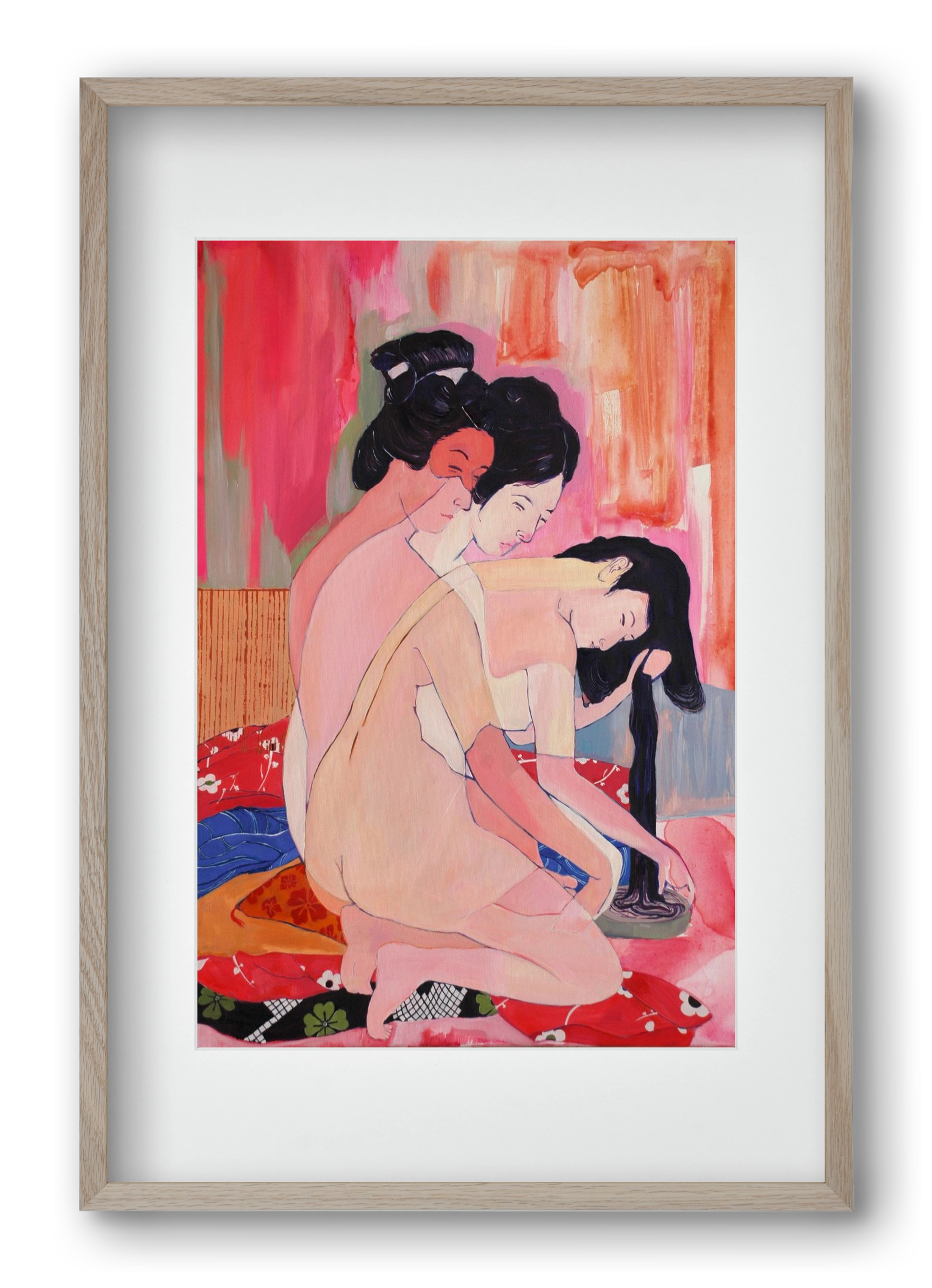 Gésa, 40x60 cm (30x45 cm), Tölgy keret, paszpartuval