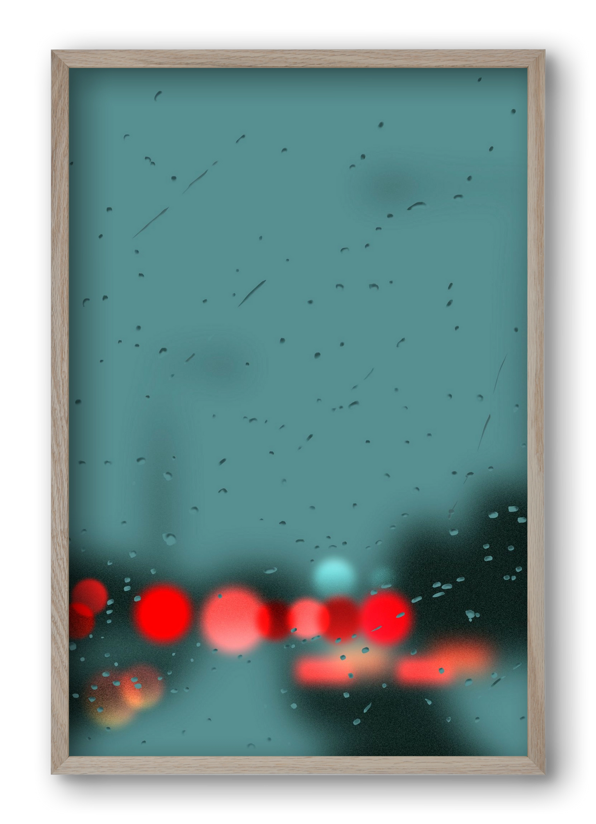 winter tuesday , 40x60 cm (40x60 cm), Tölgy keret