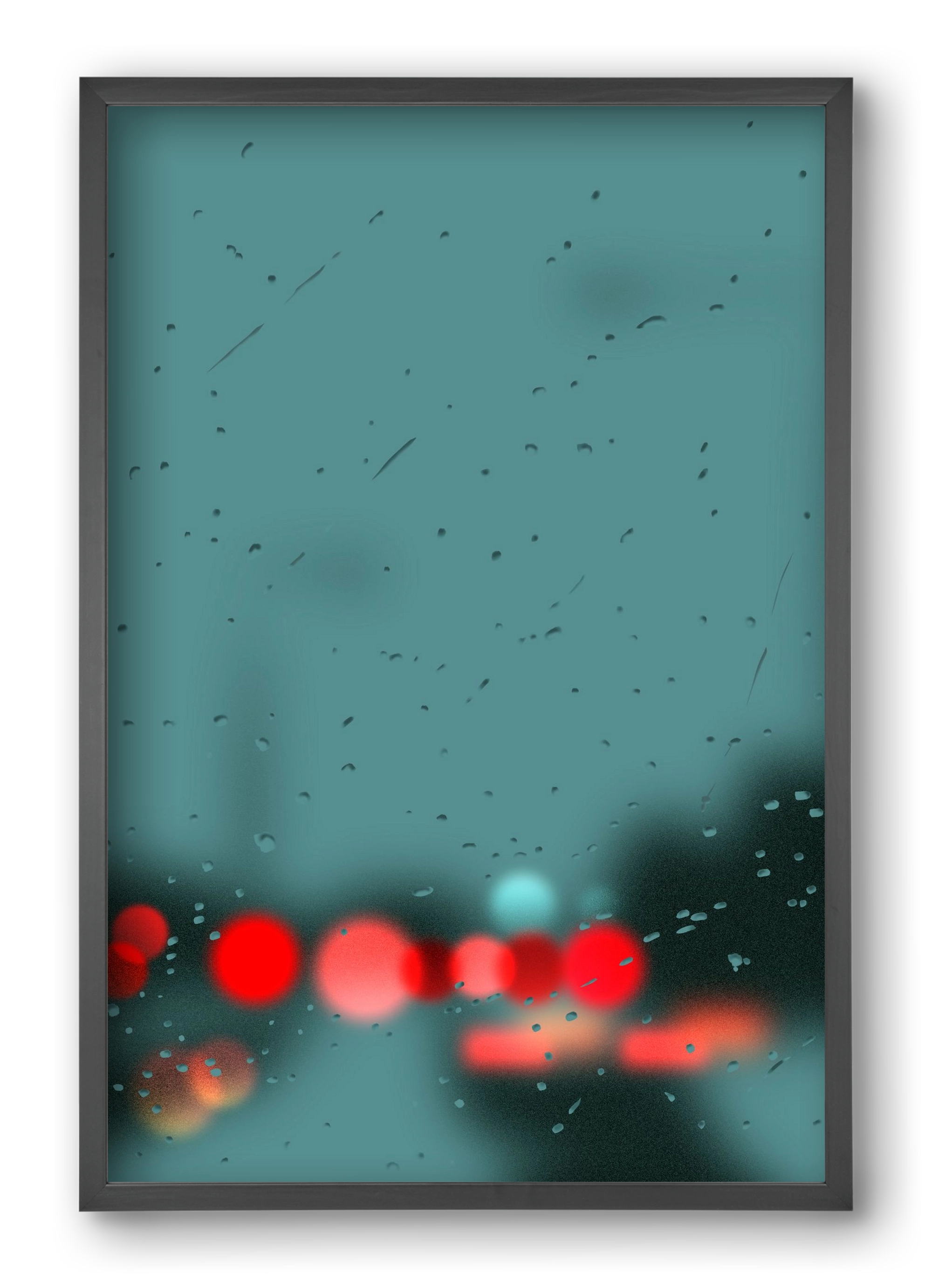 winter tuesday , 40x60 cm (40x60 cm), Fekete keret