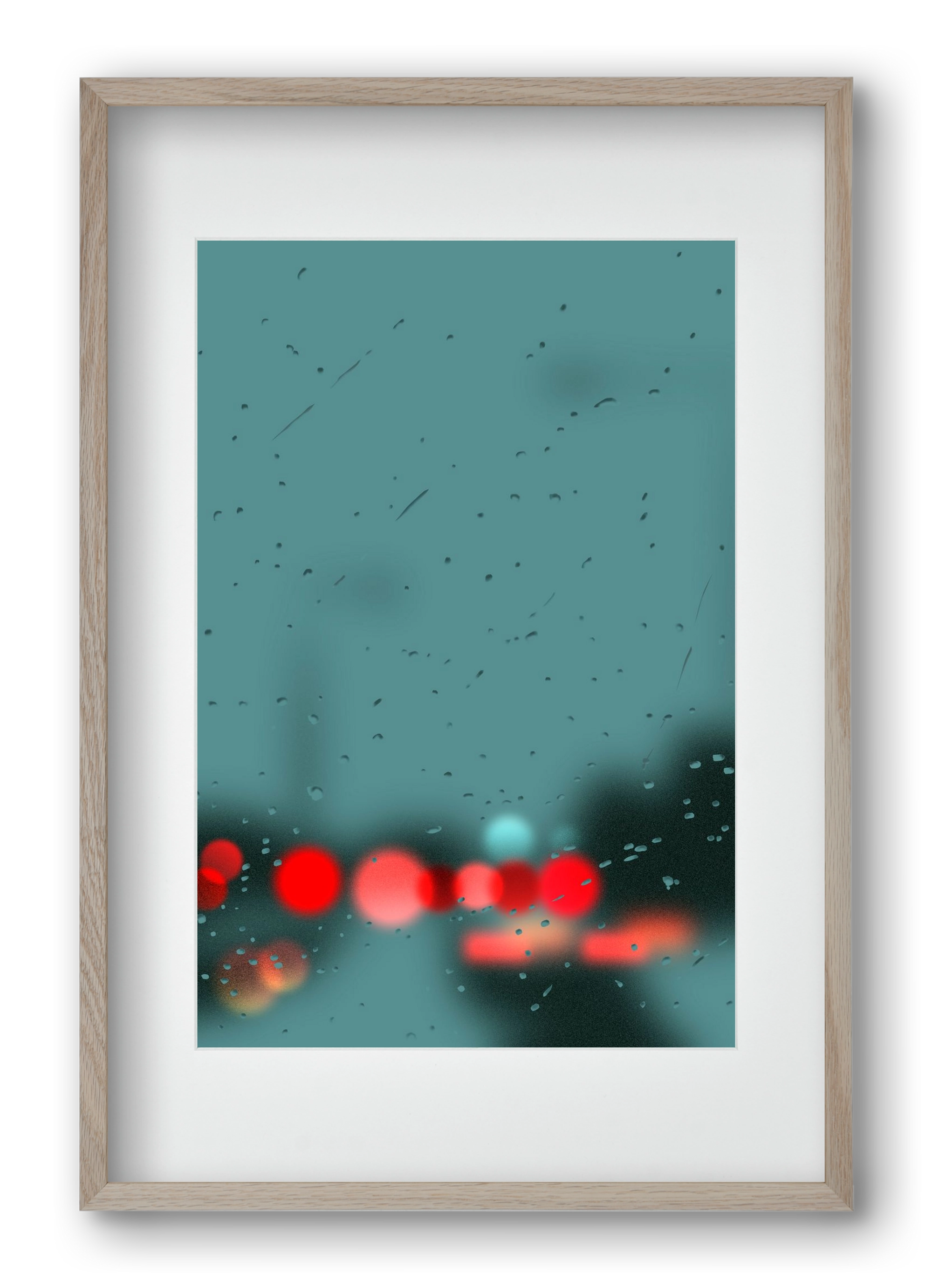 winter tuesday , 40x60 cm (30x45 cm), Tölgy keret, paszpartuval