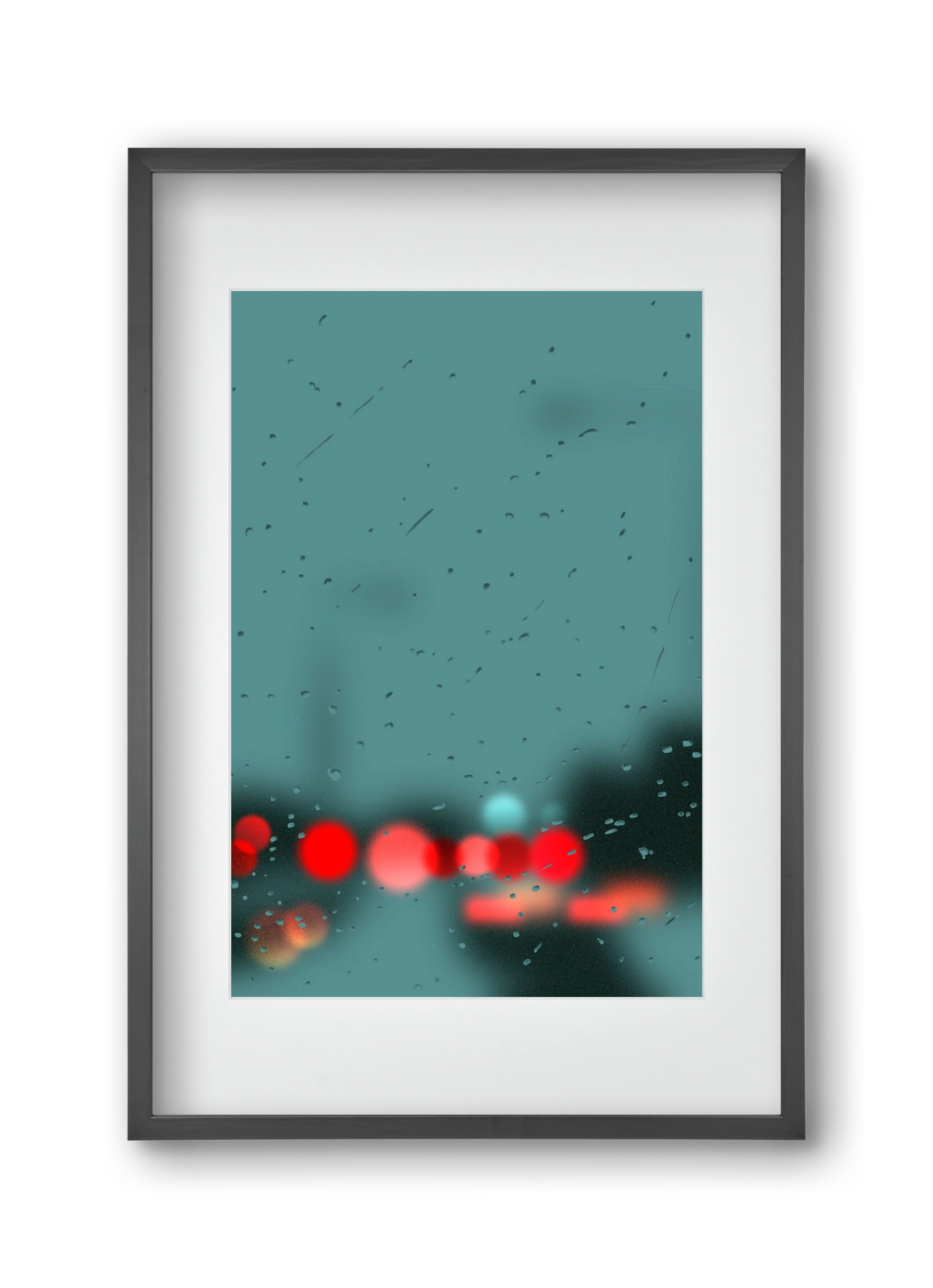 winter tuesday , 30x45 cm (20x30 cm), Fekete keret, paszpartuval