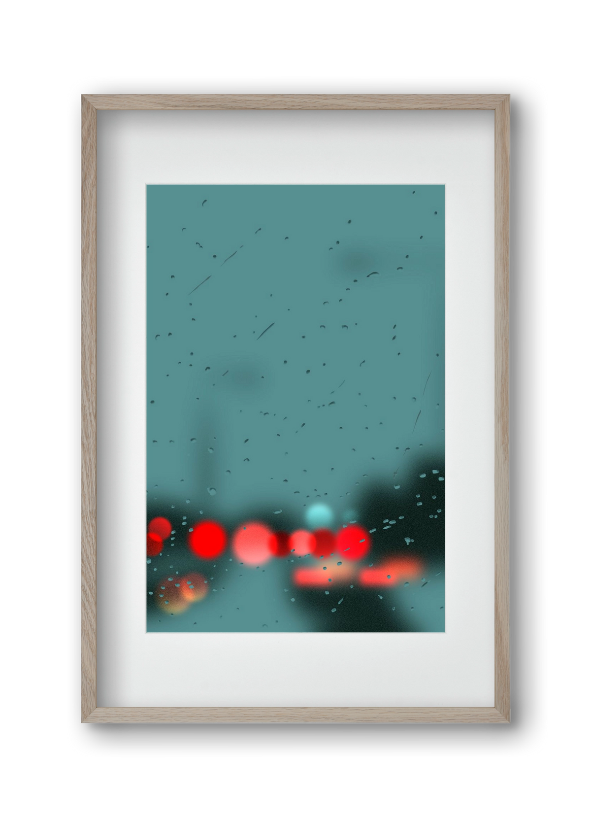 winter tuesday , 30x45 cm (20x30 cm), Tölgy keret, paszpartuval