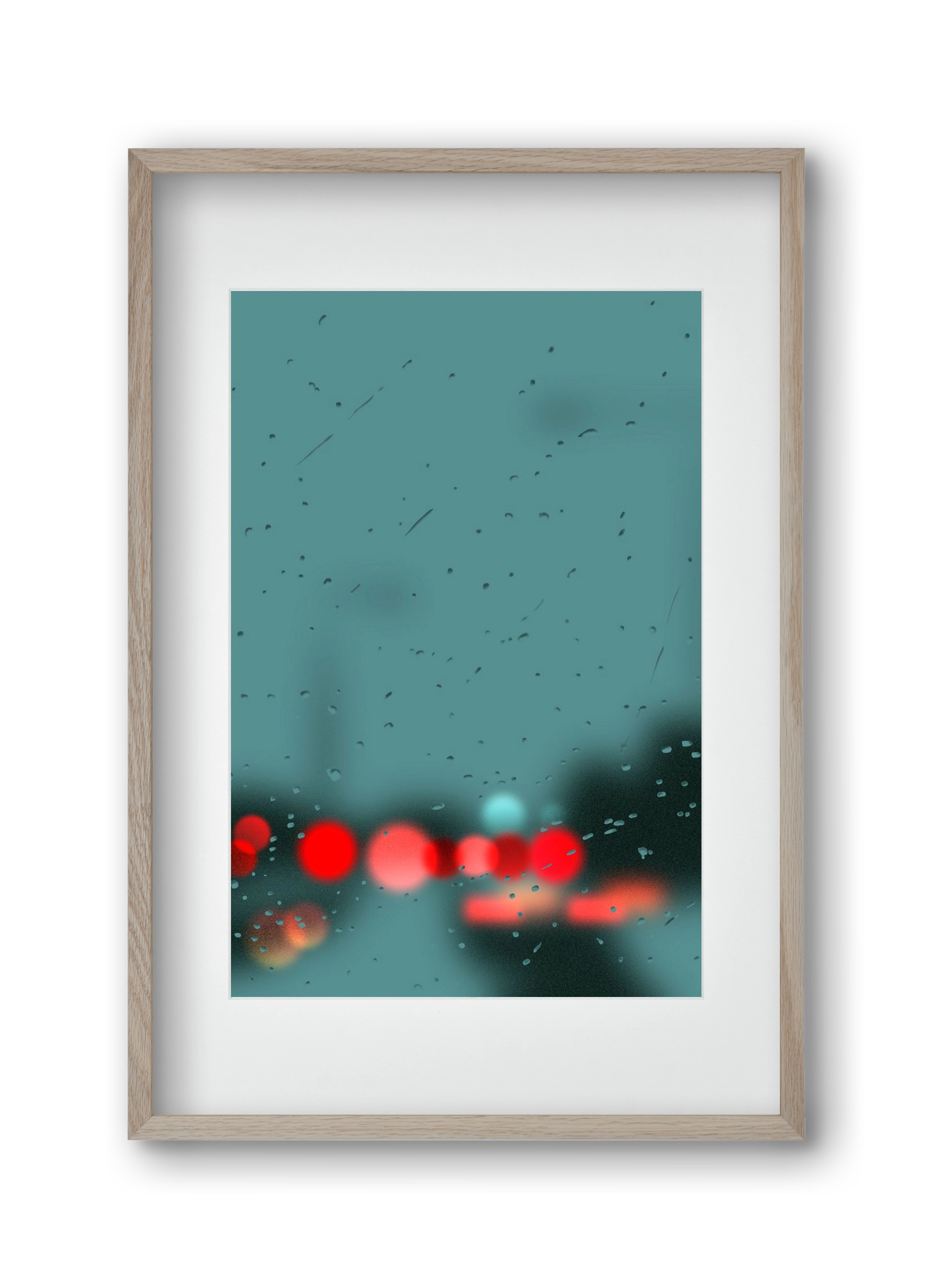 winter tuesday , 30x45 cm (20x30 cm), Tölgy keret, paszpartuval