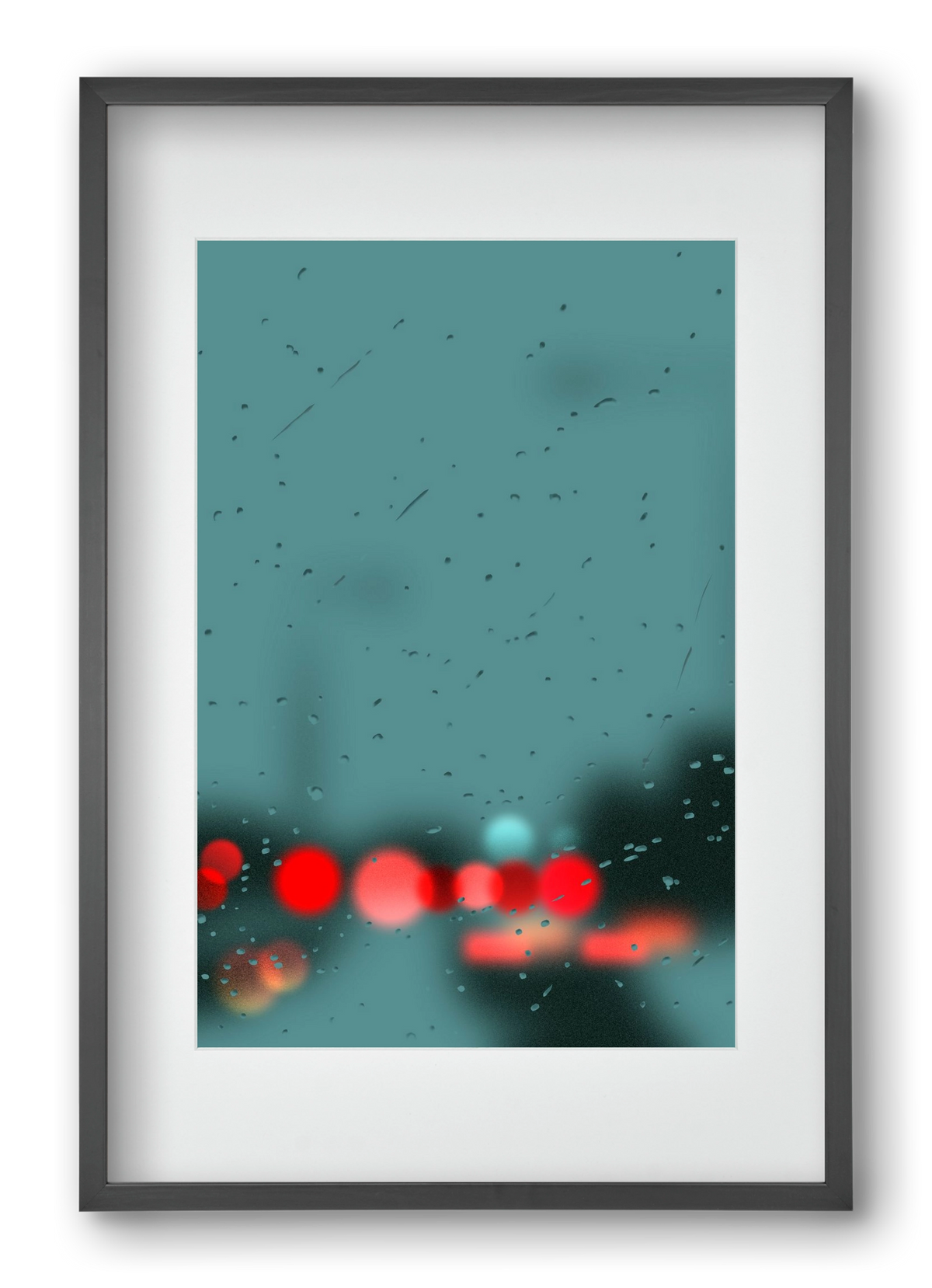 winter tuesday , 40x60 cm (30x45 cm), Fekete keret, paszpartuval