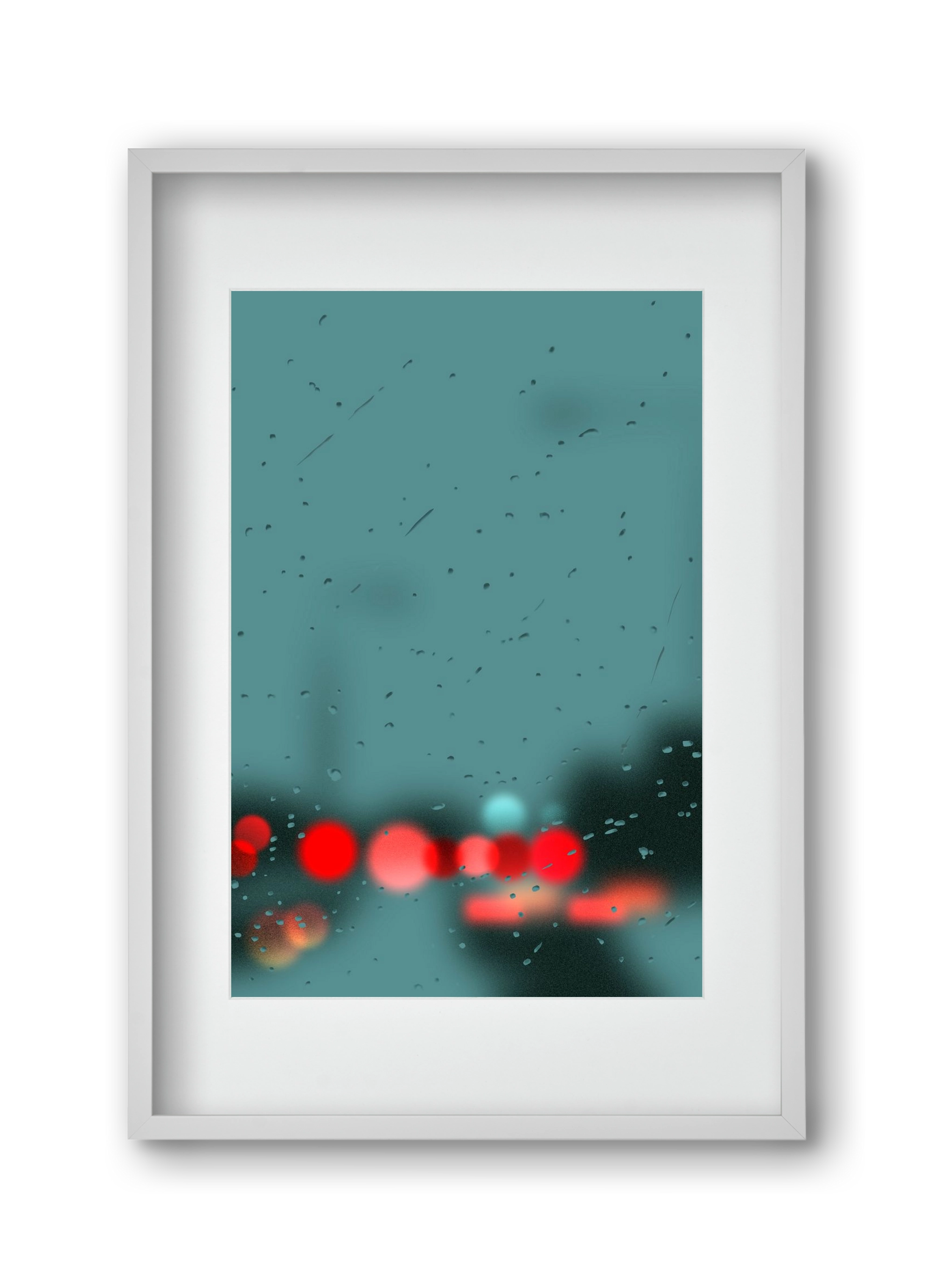 winter tuesday , 30x45 cm (20x30 cm), Fehér keret, paszpartuval