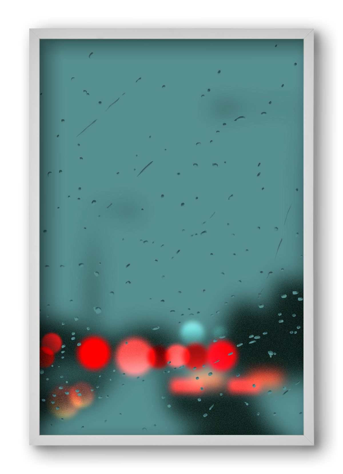 winter tuesday , 40x60 cm (40x60 cm), Fehér keret