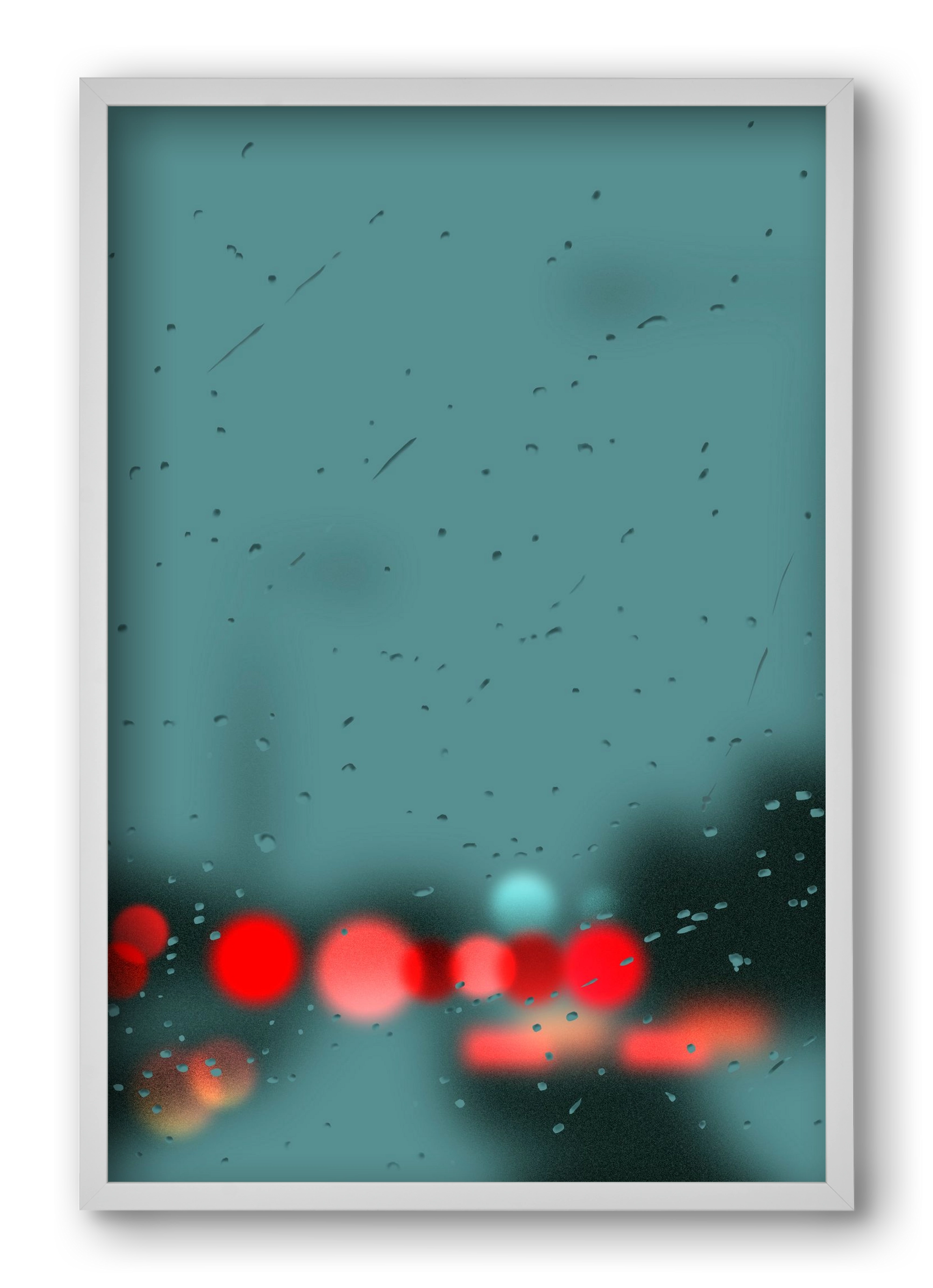 winter tuesday , 40x60 cm (40x60 cm), Fehér keret