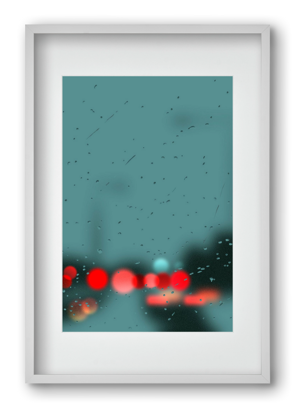 winter tuesday , 40x60 cm (30x45 cm), Fehér keret, paszpartuval