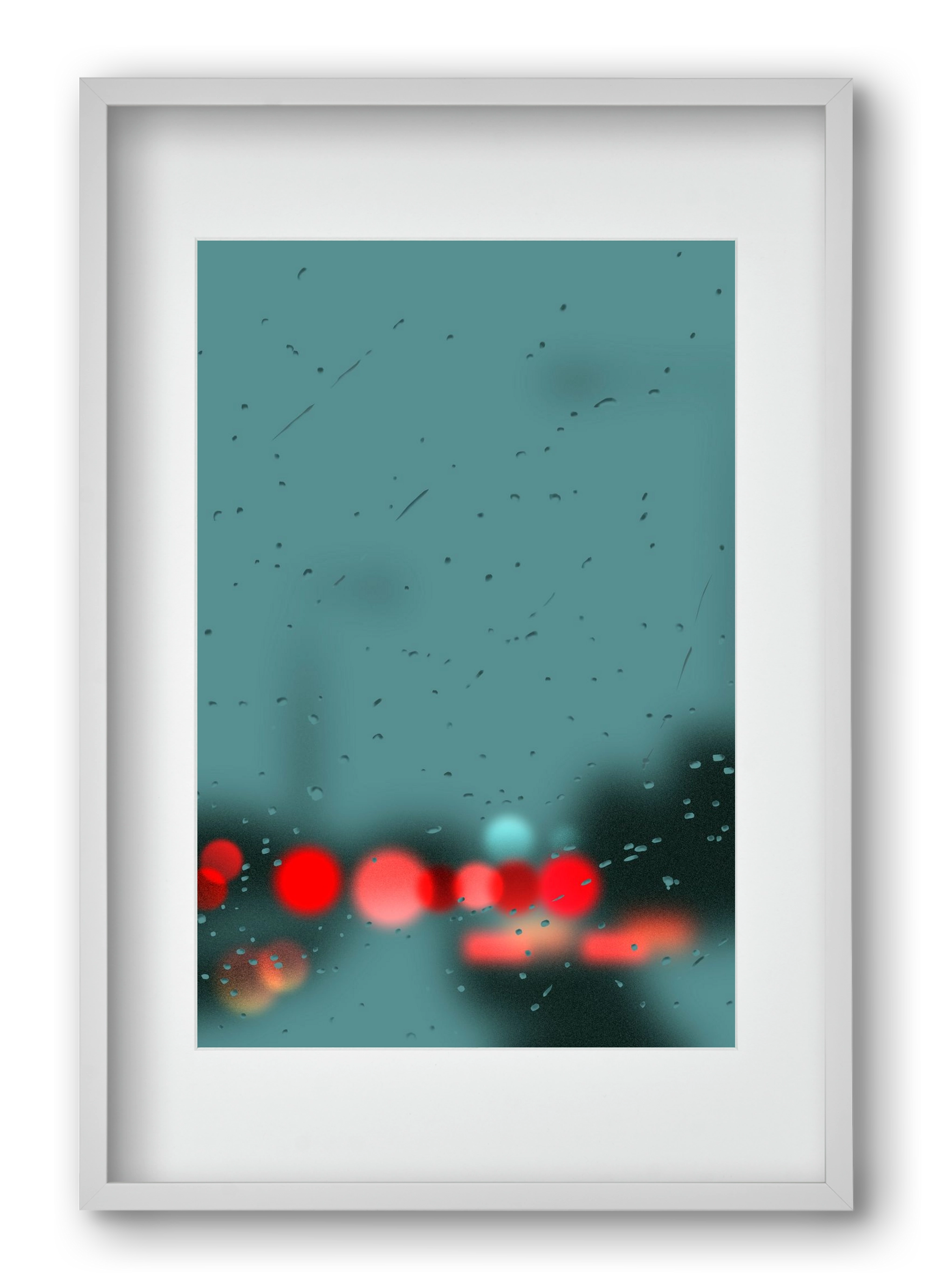 winter tuesday , 40x60 cm (30x45 cm), Fehér keret, paszpartuval