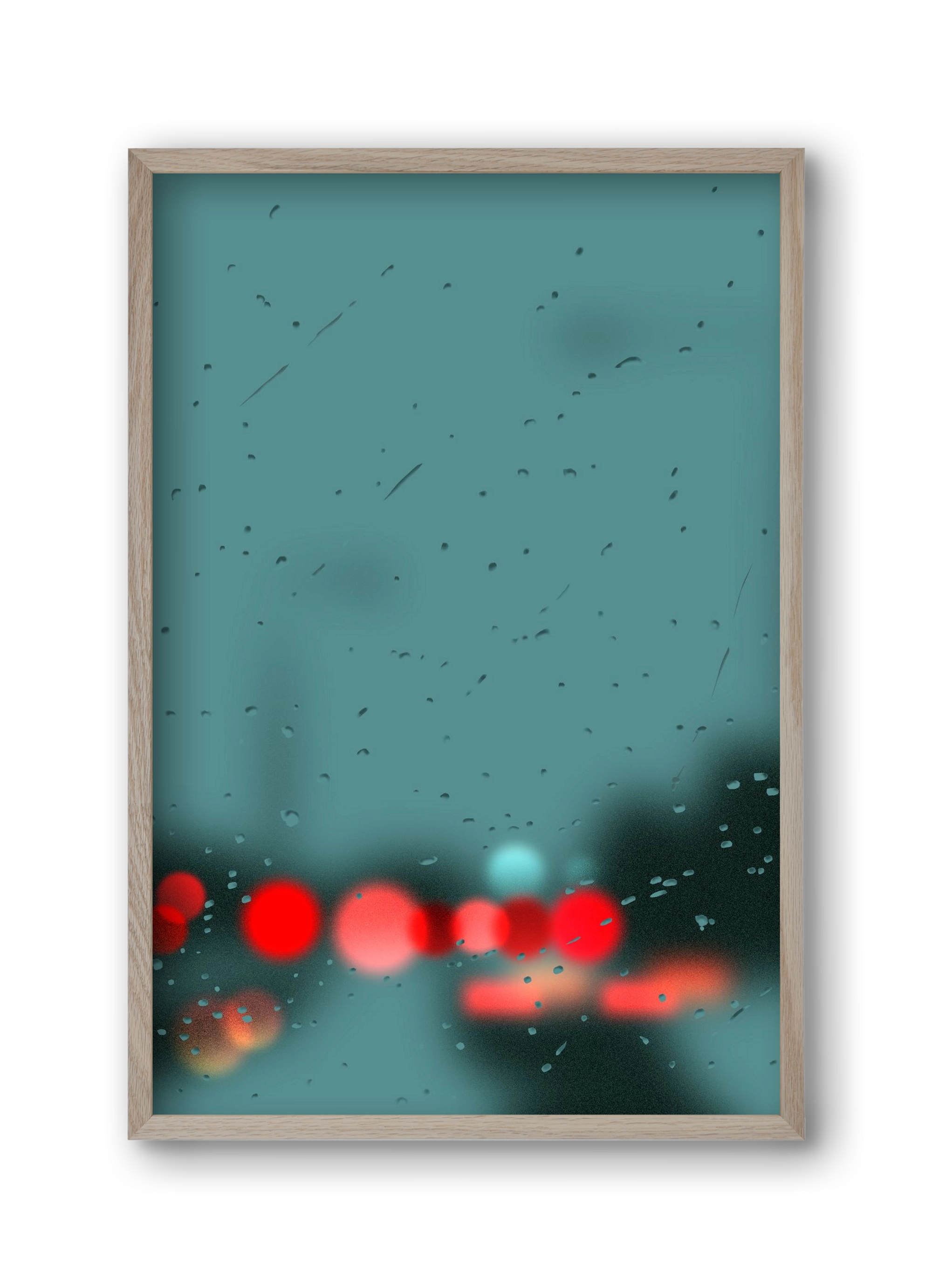 winter tuesday , 30x45 cm (30x45 cm), Tölgy keret