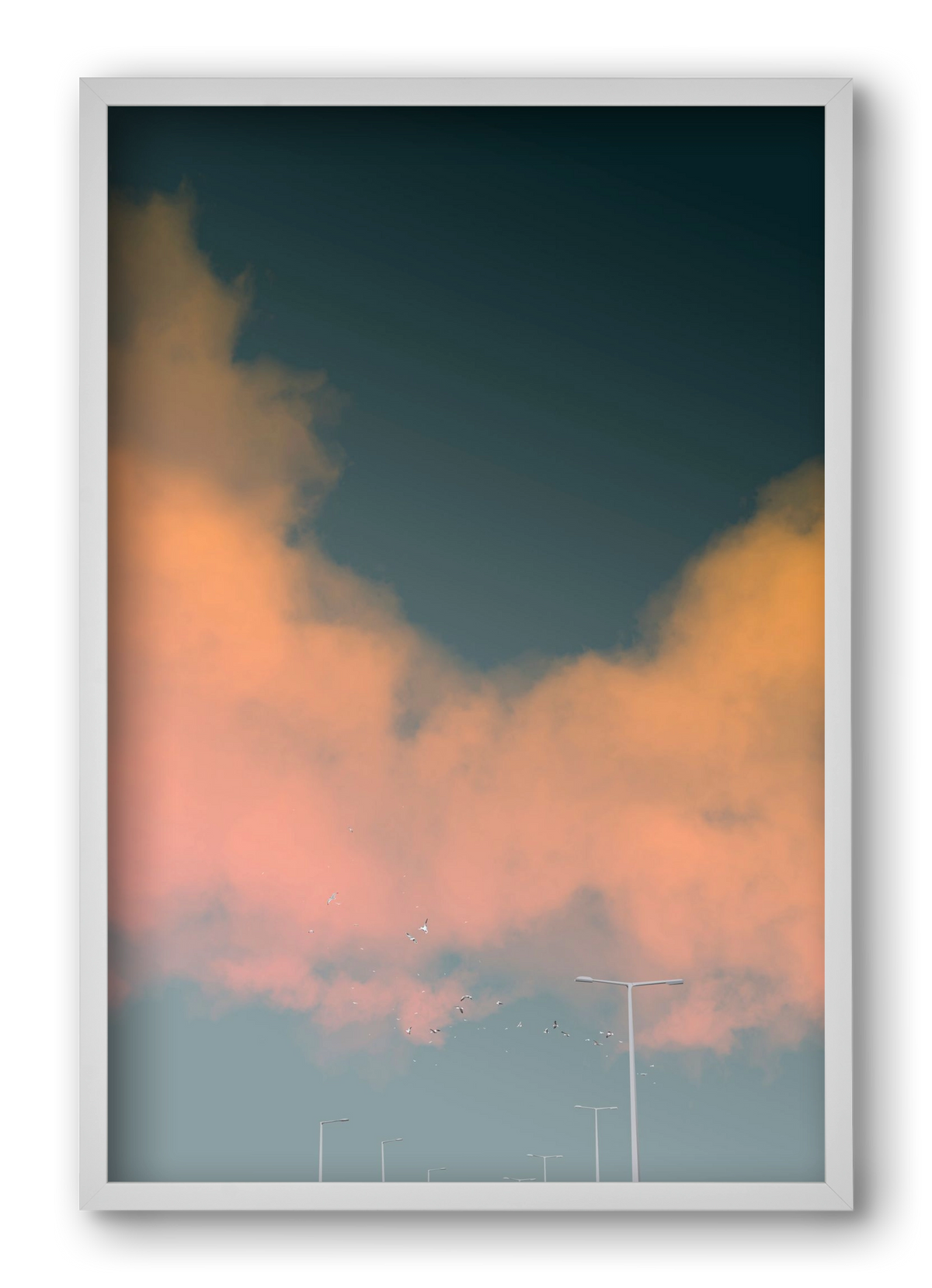 spring tuesday, 40x60 cm (40x60 cm), Fehér keret