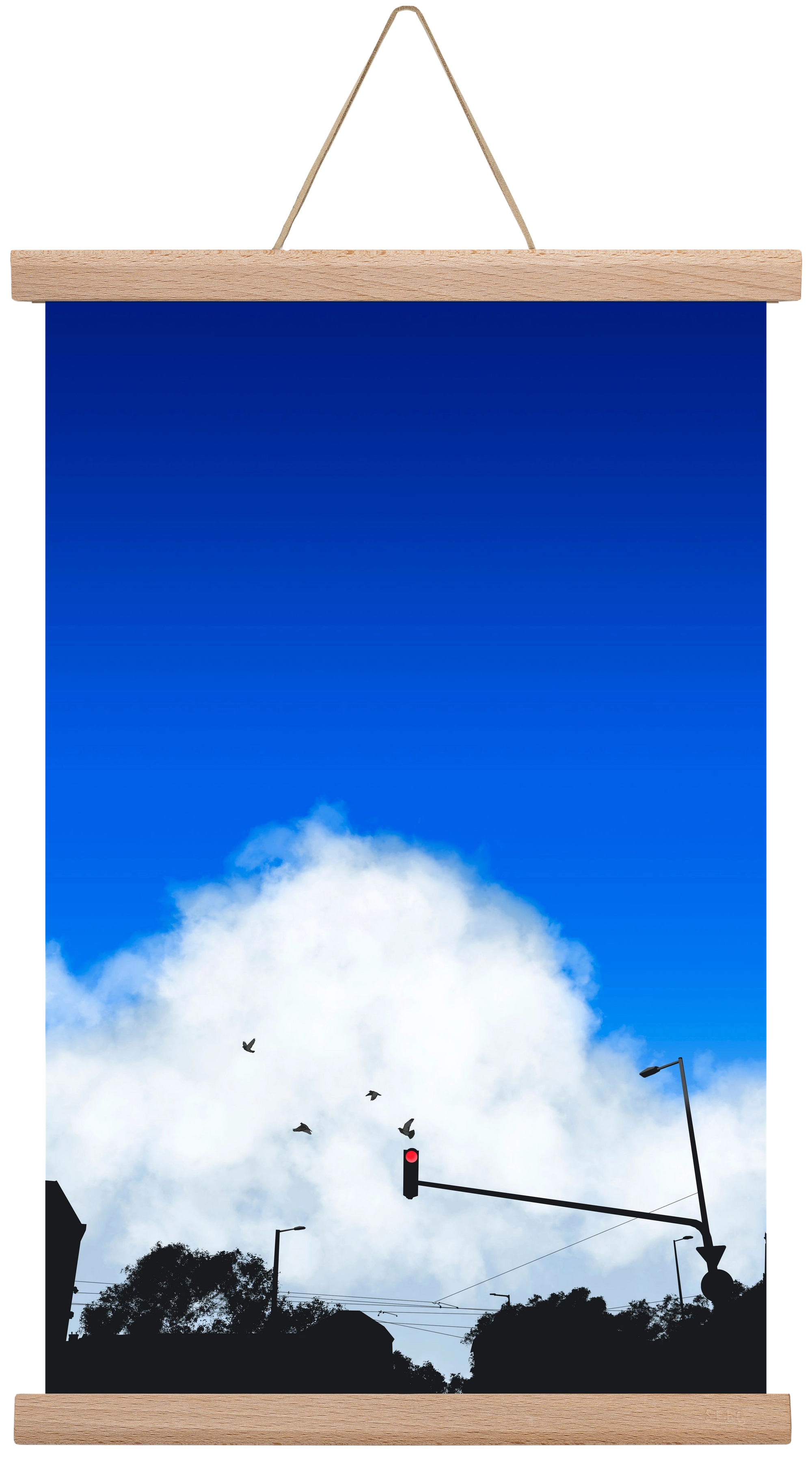 summer tuesday, 30x45 cm (30x45 cm), Tölgy akasztó