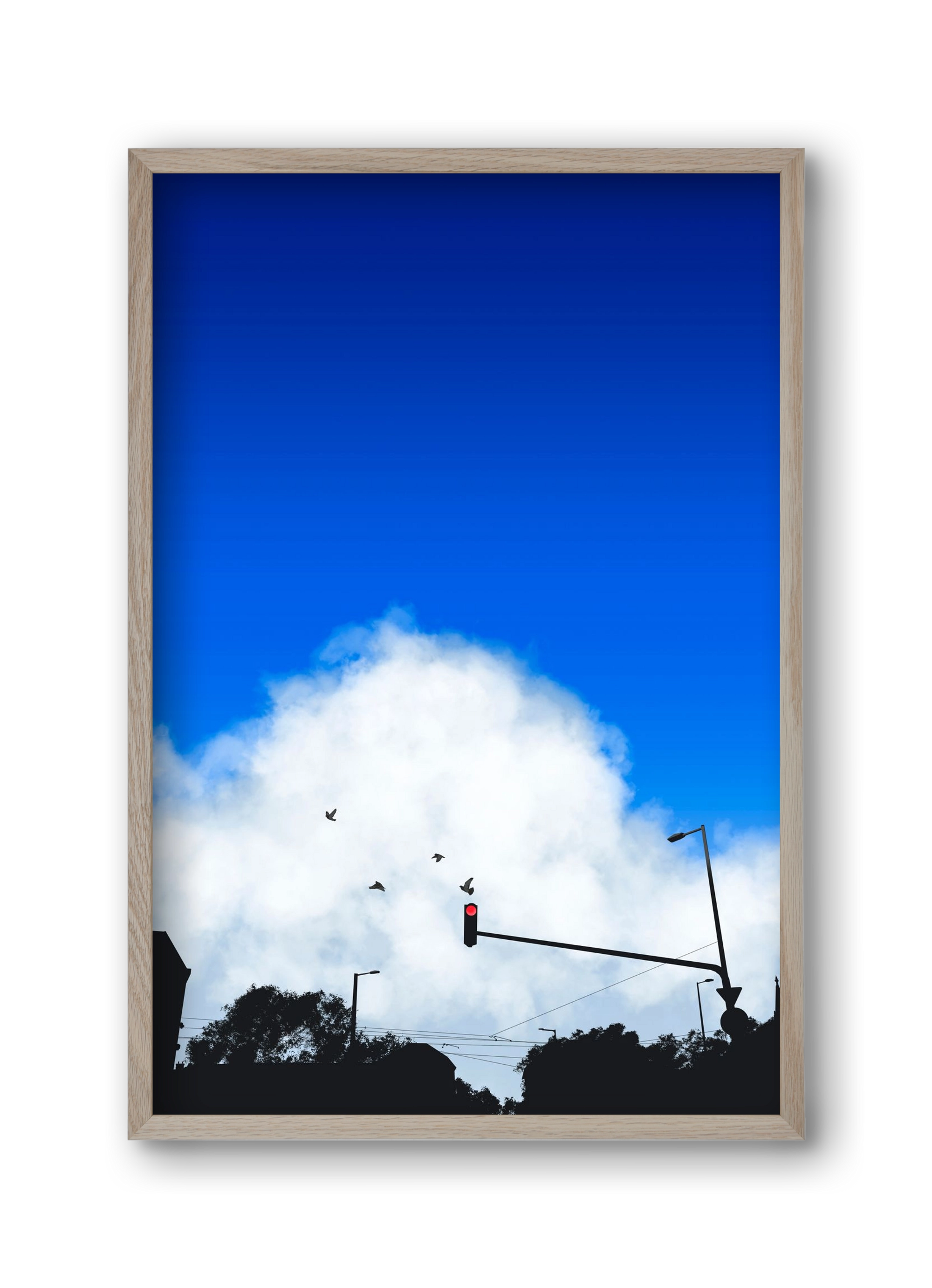 summer tuesday, 30x45 cm (30x45 cm), Tölgy keret