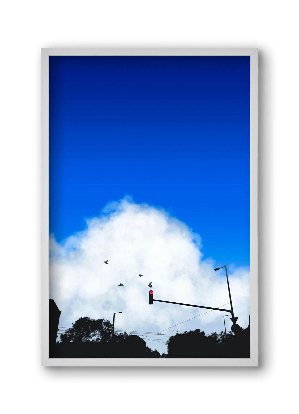 summer tuesday, 30x45 cm (30x45 cm), Fehér keret