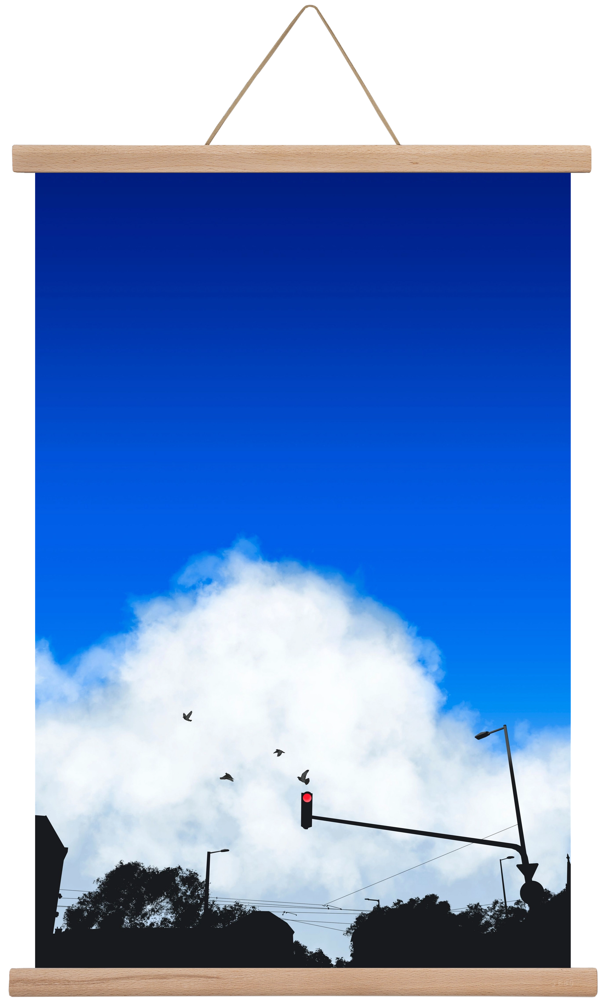 summer tuesday, 40x60 cm (40x60 cm), Tölgy akasztó