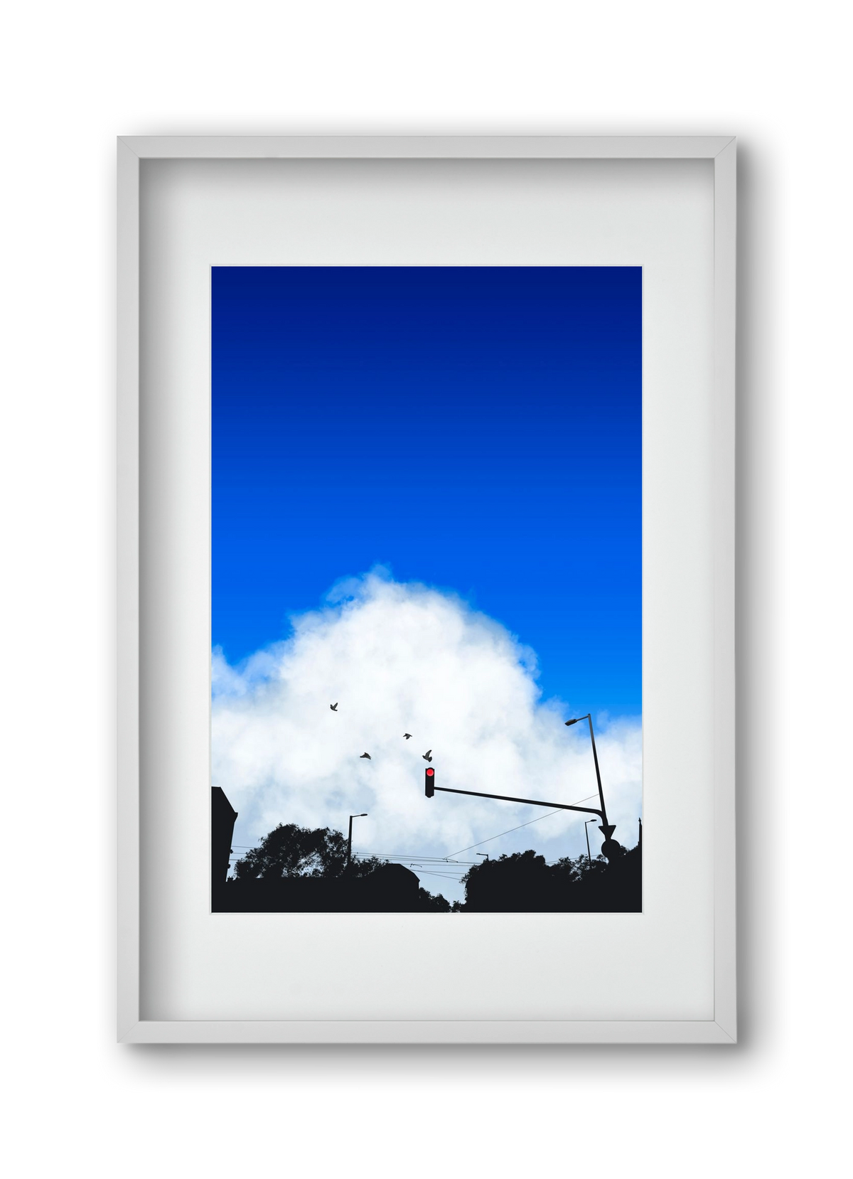 summer tuesday, 30x45 cm (20x30 cm), Fehér keret, paszpartuval