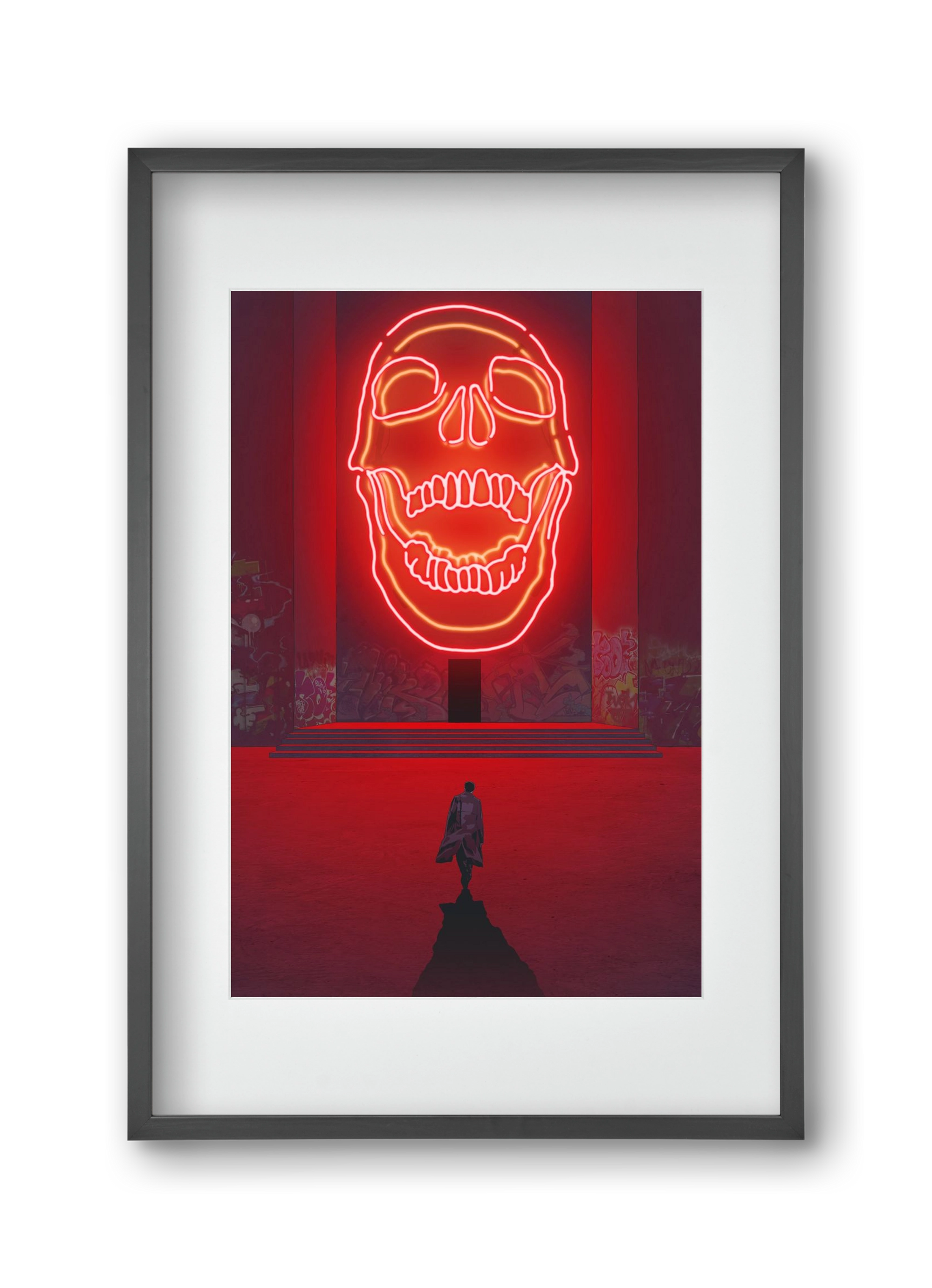 Temple of Passions, 30x45 cm (20x30 cm), Fekete keret, paszpartuval