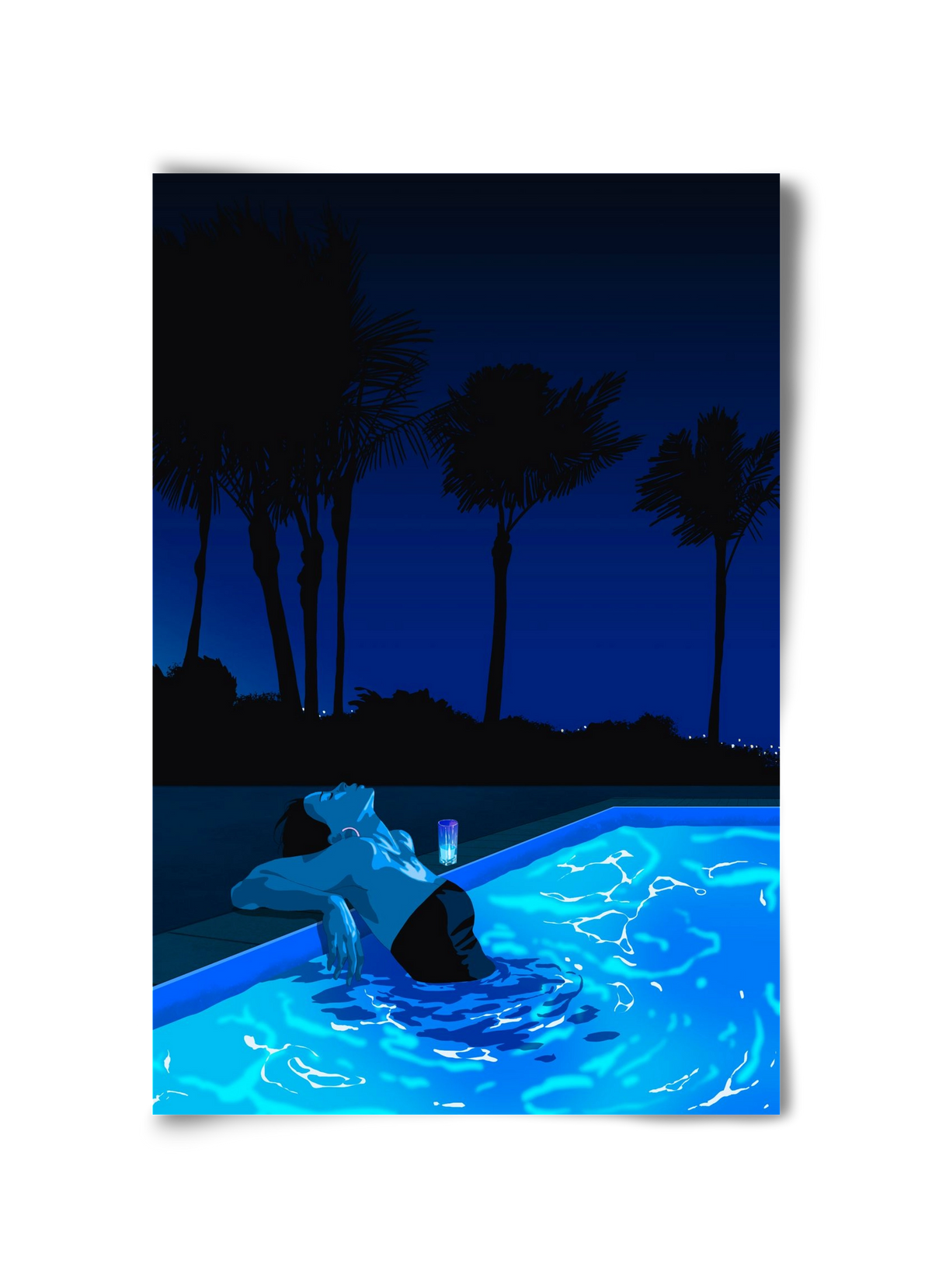 The Waiting Blues - The Pool, 30x45 cm, Keret nélkül