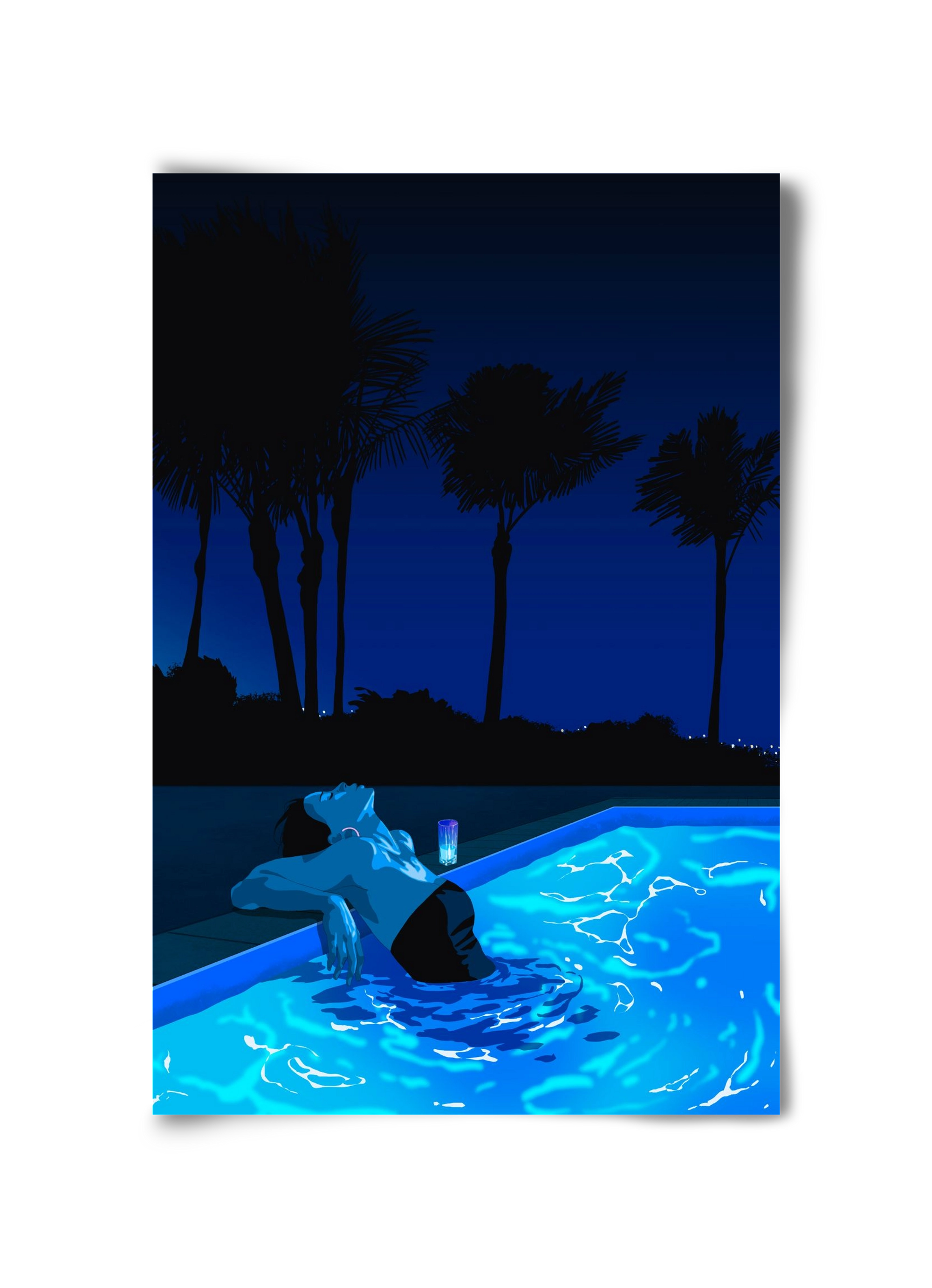 The Waiting Blues - The Pool, 30x45 cm, Keret nélkül