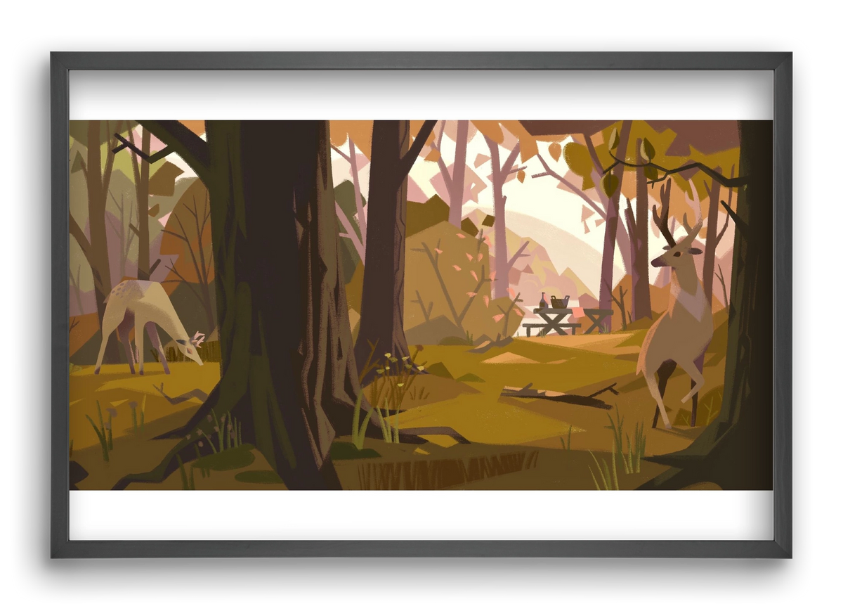 Autumn vibes, 60x40 cm (60x40 cm), Fekete keret