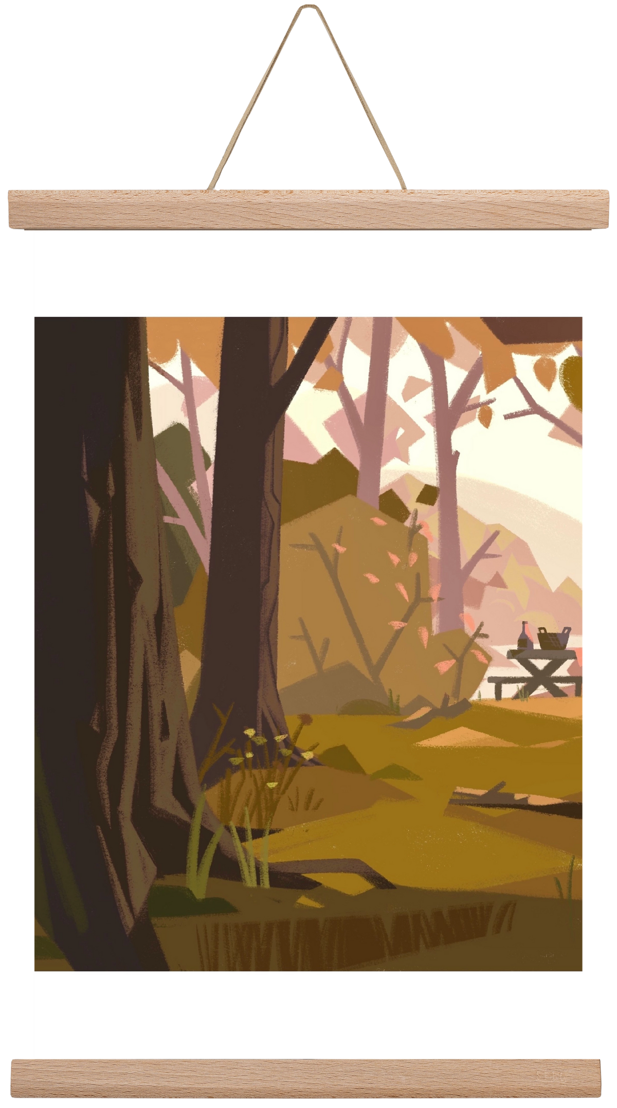 Autumn vibes, 45x30 cm (45x30 cm), Tölgy akasztó