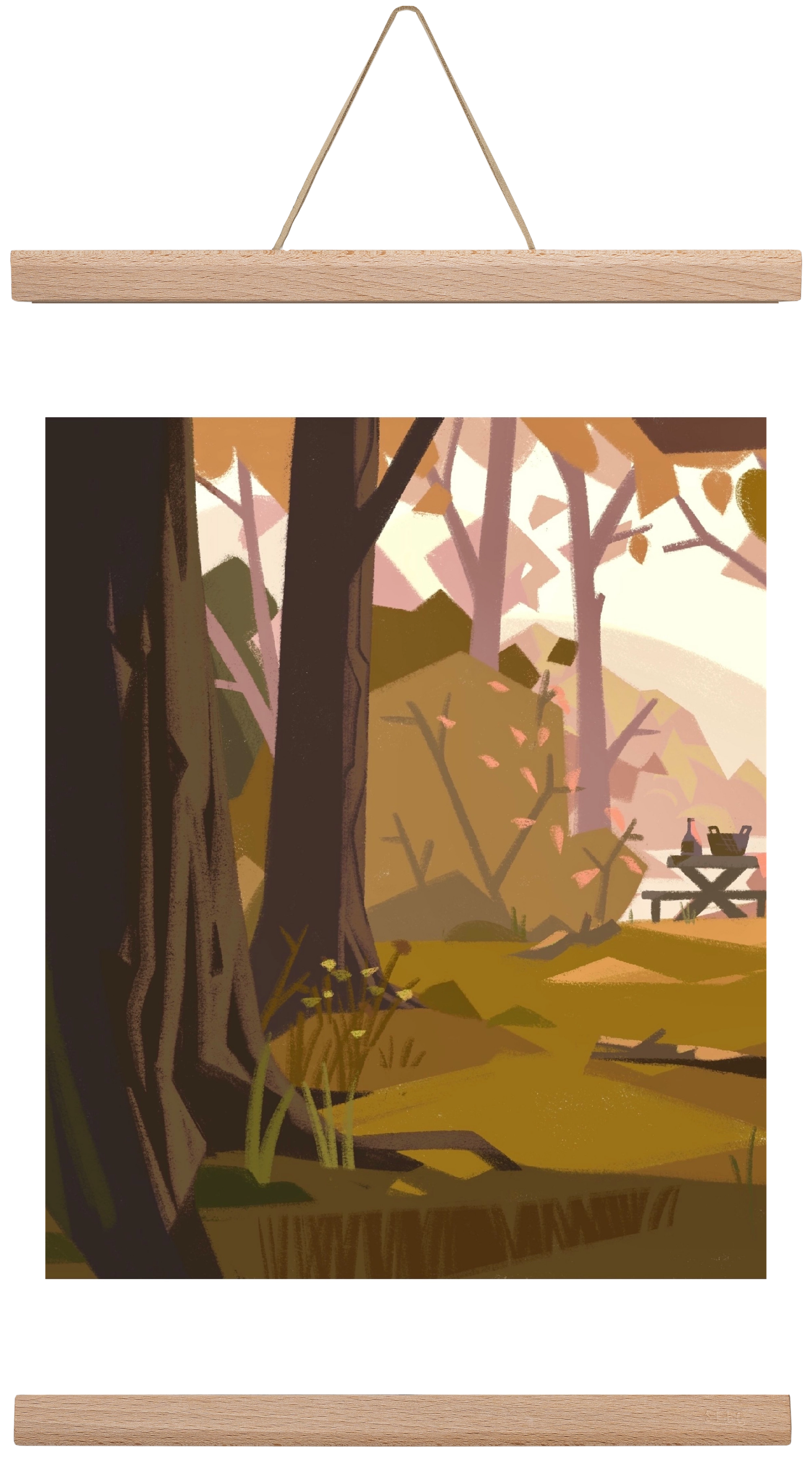 Autumn vibes, 45x30 cm (45x30 cm), Tölgy akasztó