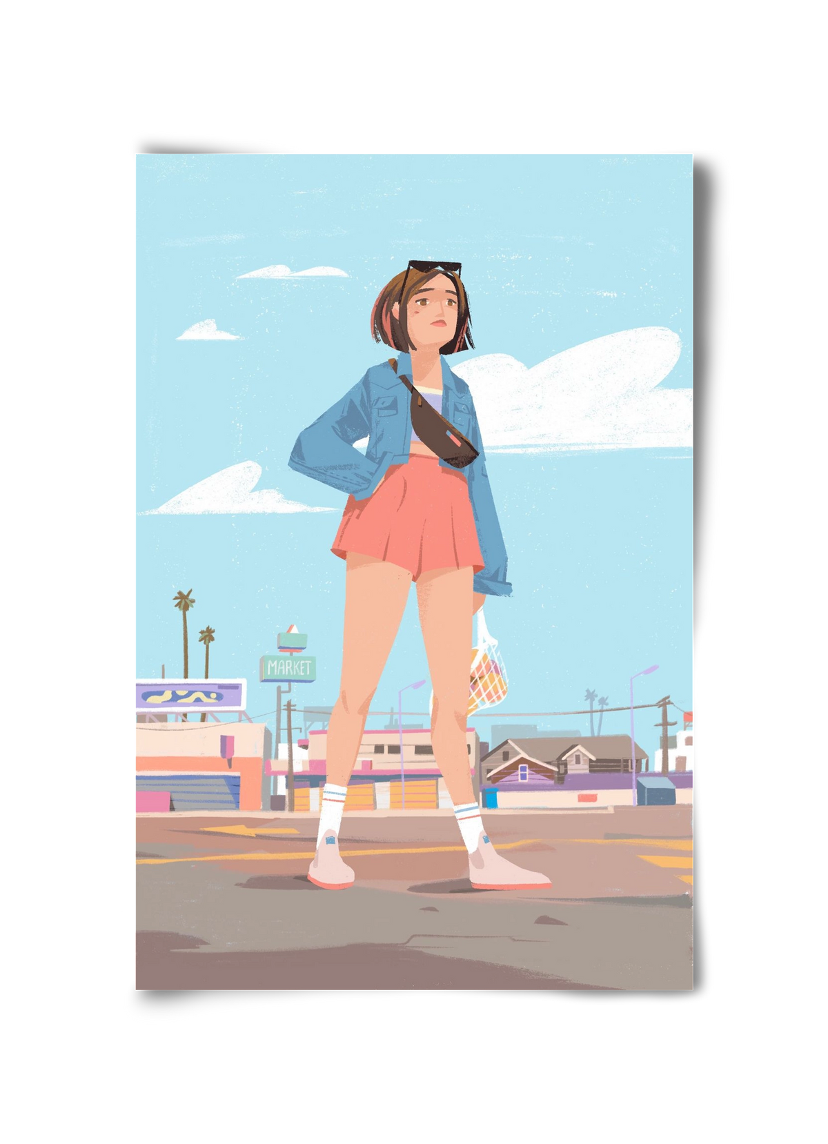 Girl, 30x45 cm, Keret nélkül